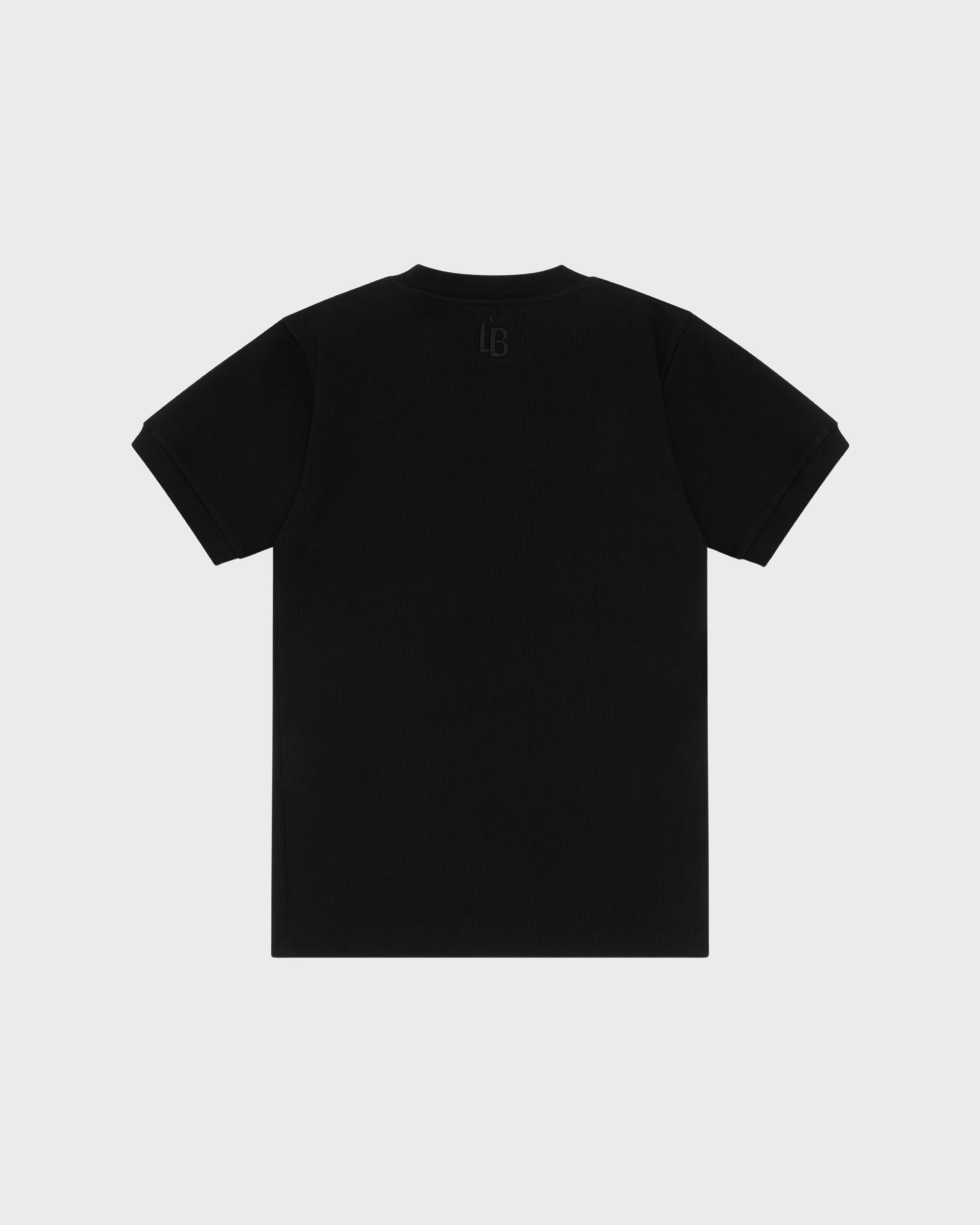 FITTED T-SHIRT - BLK