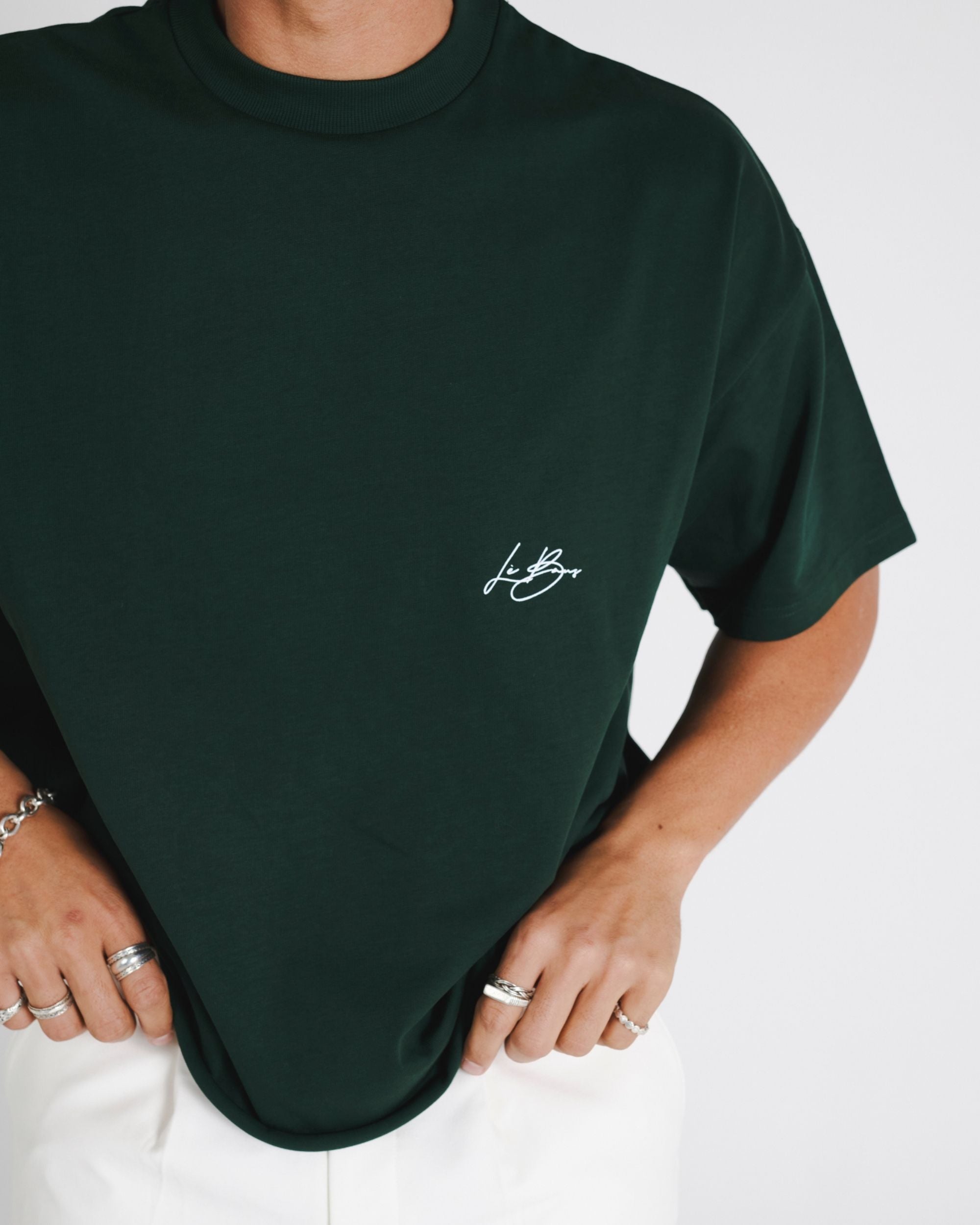CROP LOGO T-SHIRT - GREEN