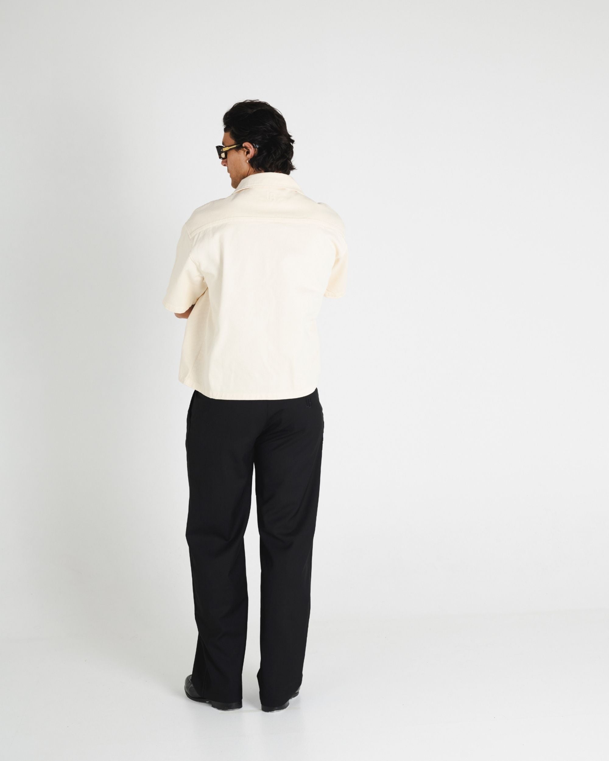 CROP SHIRT - CREAM