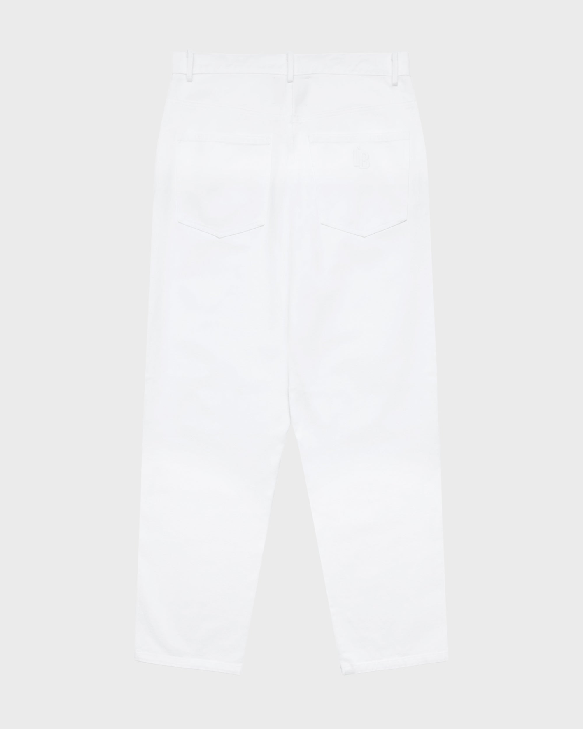 STRAIGHT LEG DENIM - WHITE