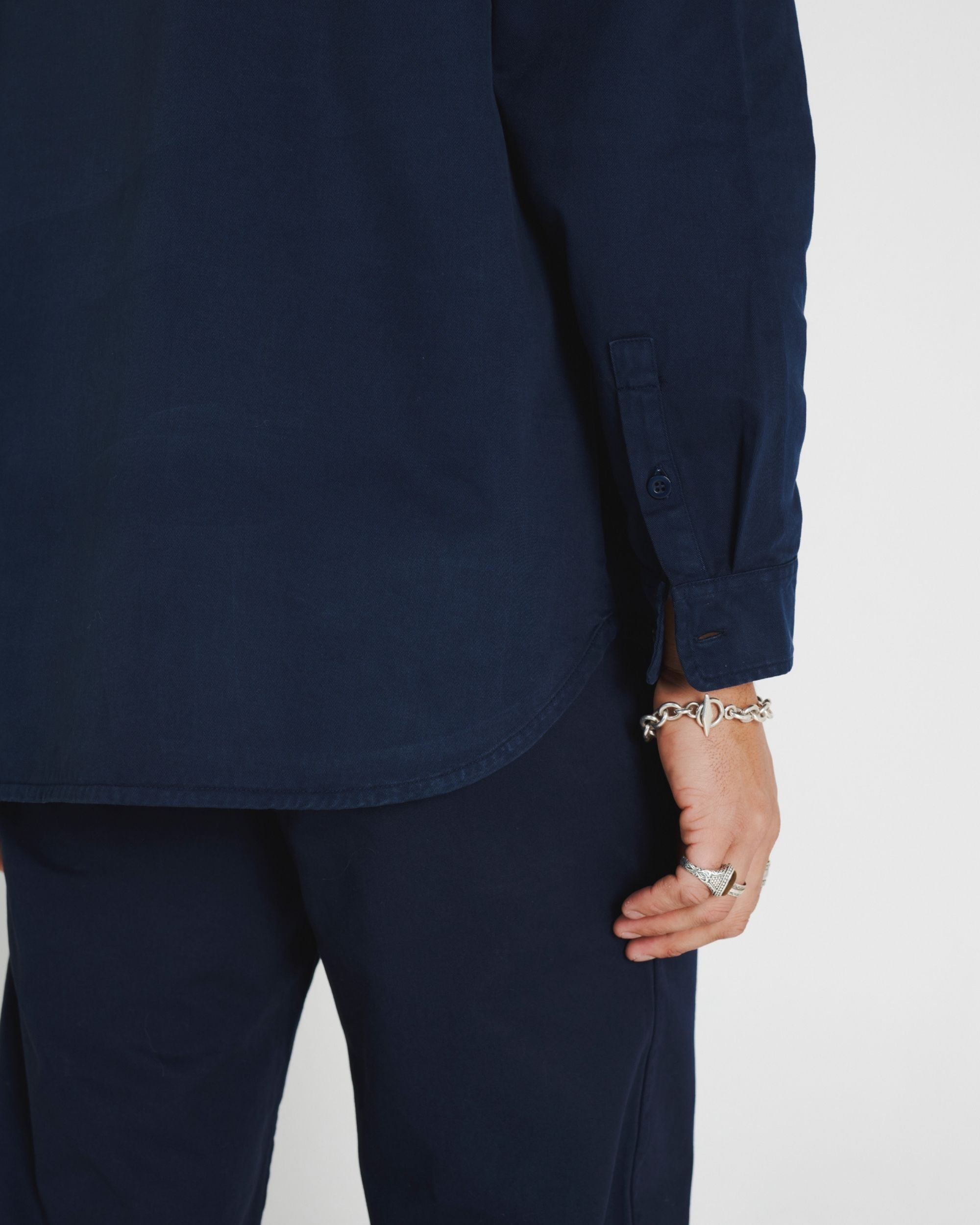 LONG SLEEVE SHIRT - NAVY