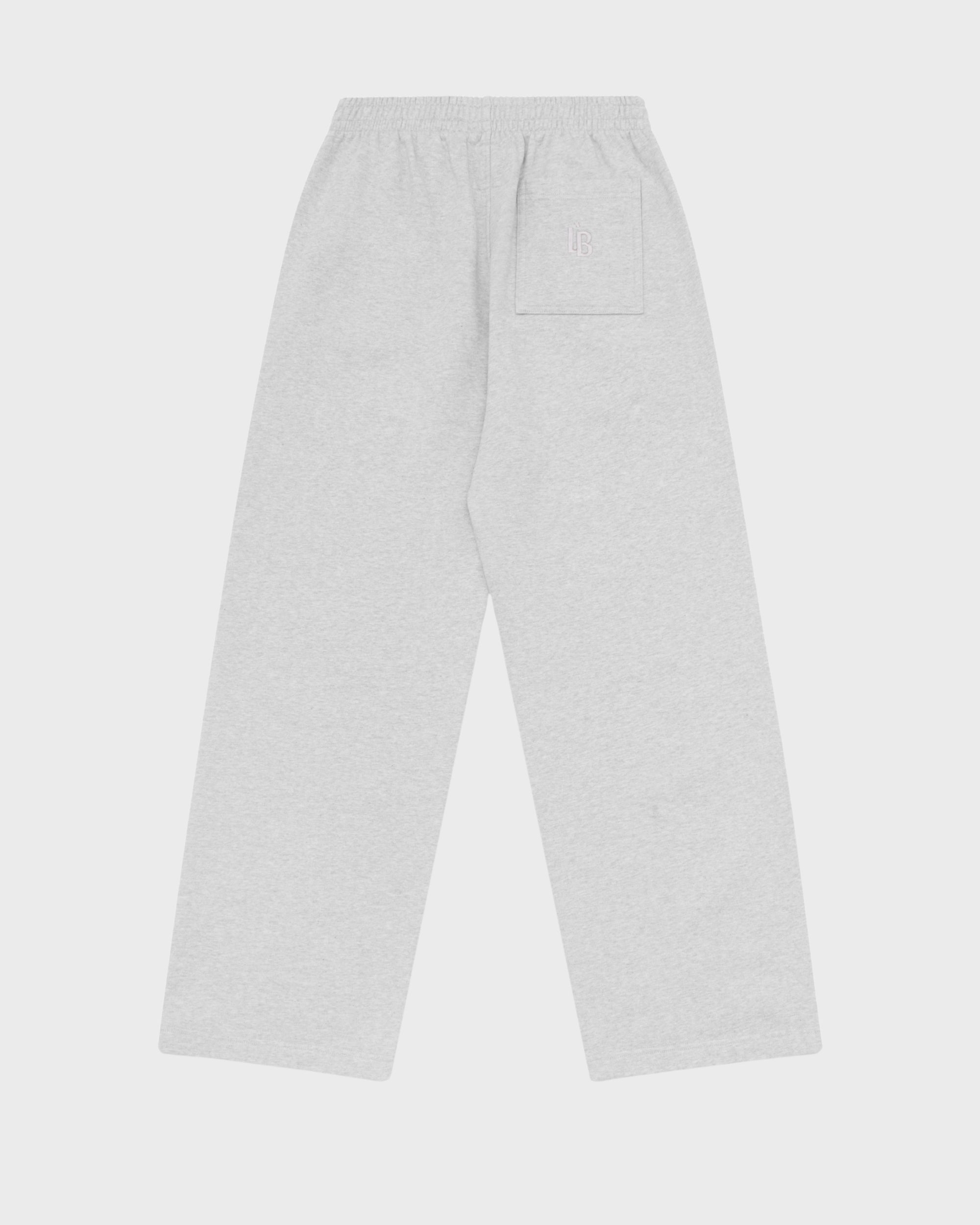WIDE LEG SWEAT PANTS - GREY
