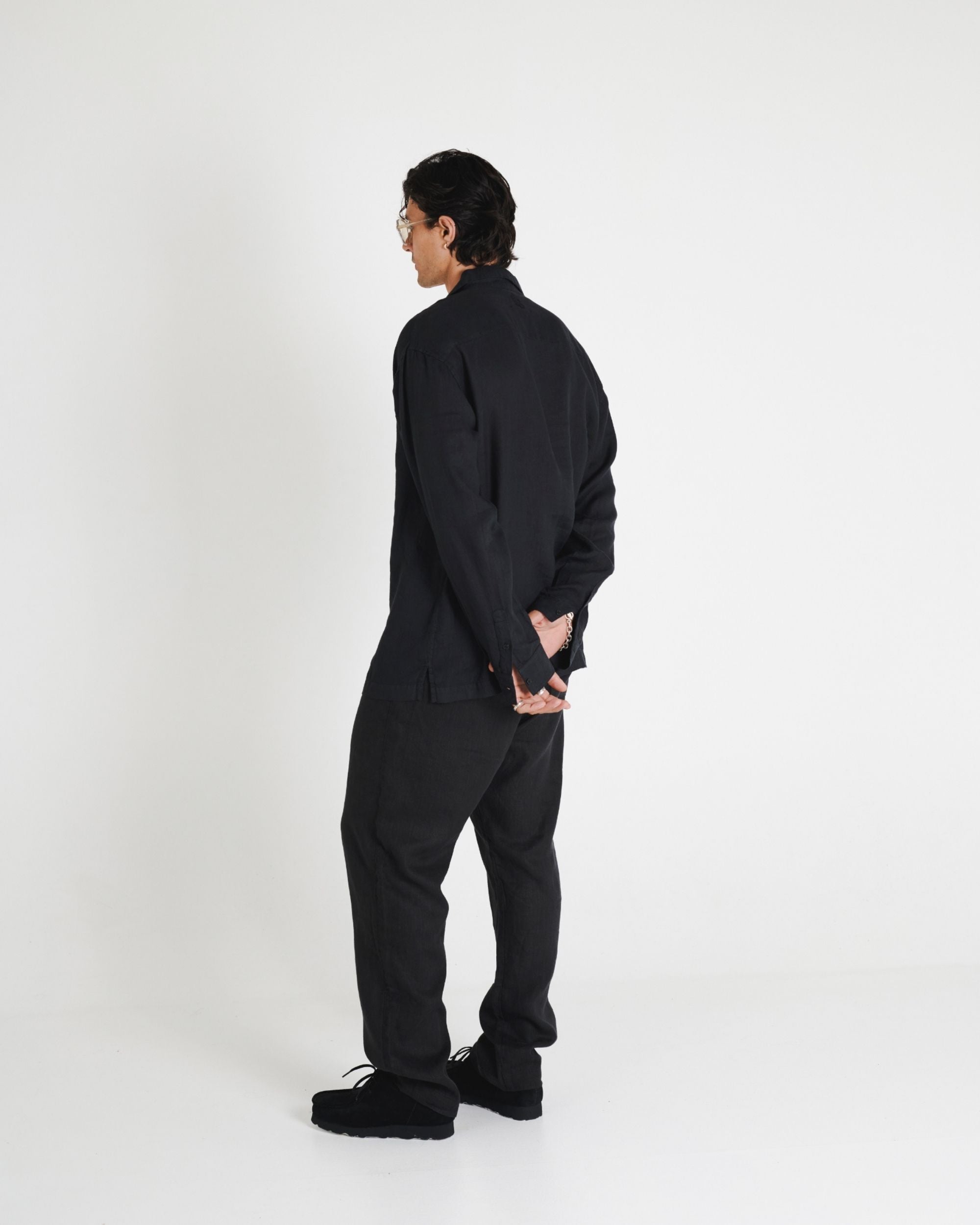 OVERSIZED CAMP COLLAR SHIRT
