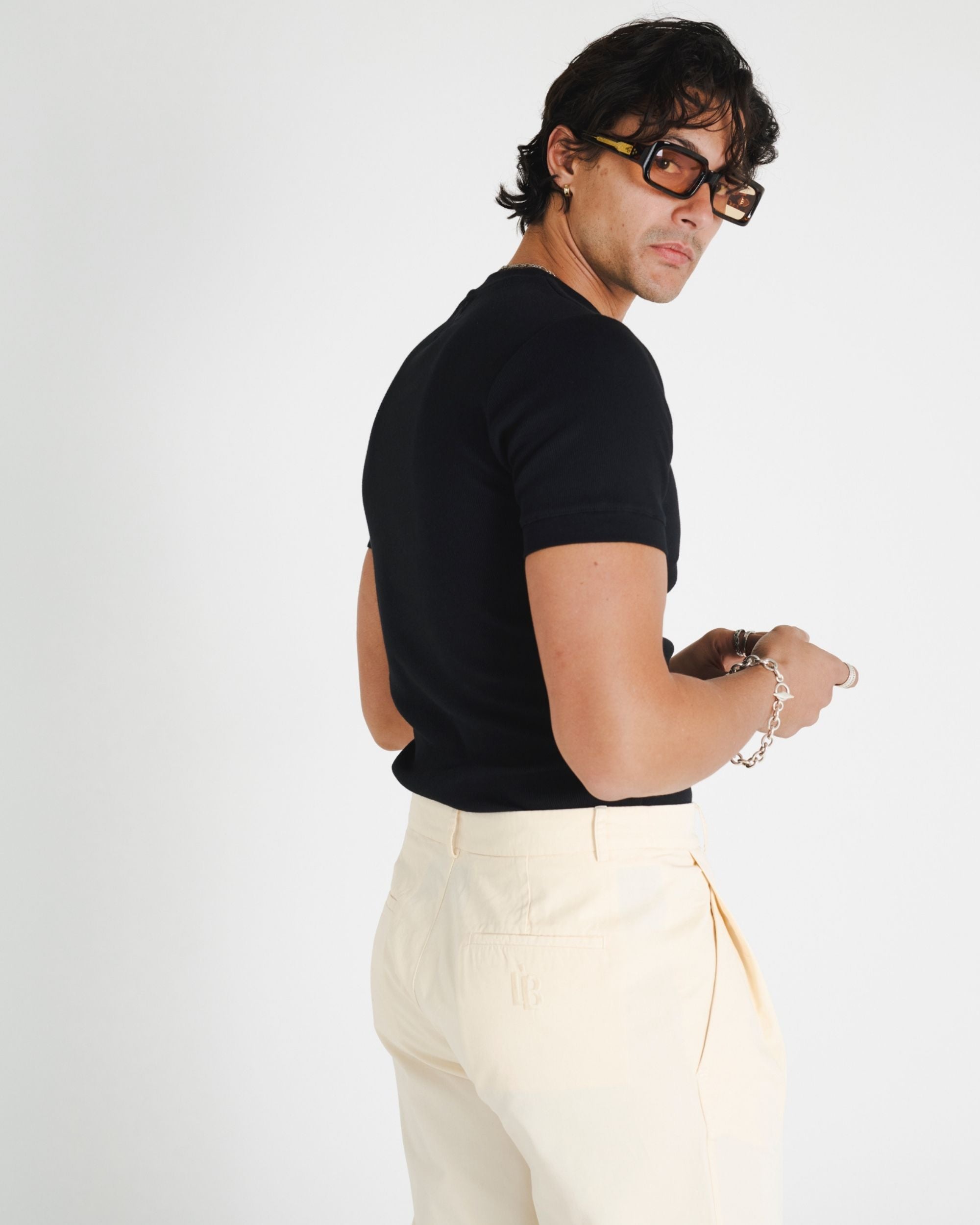 WIDE LEG TROUSER - CREAM