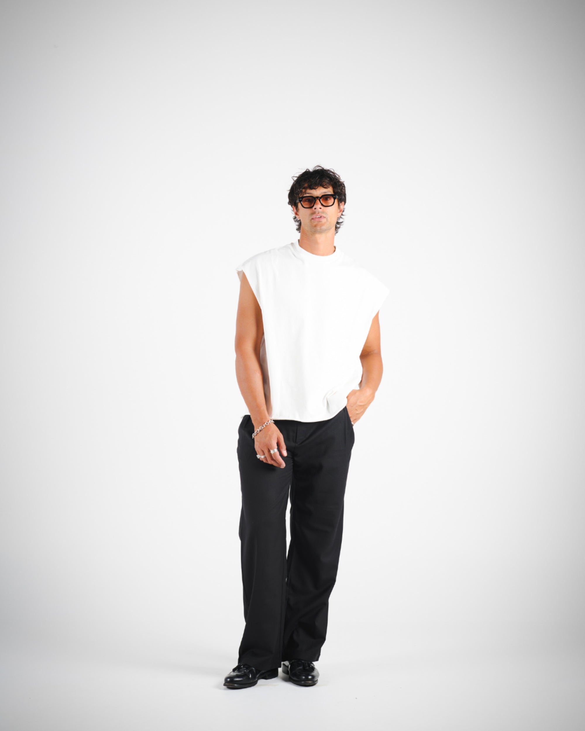 CROP CUT OFF - WHITE