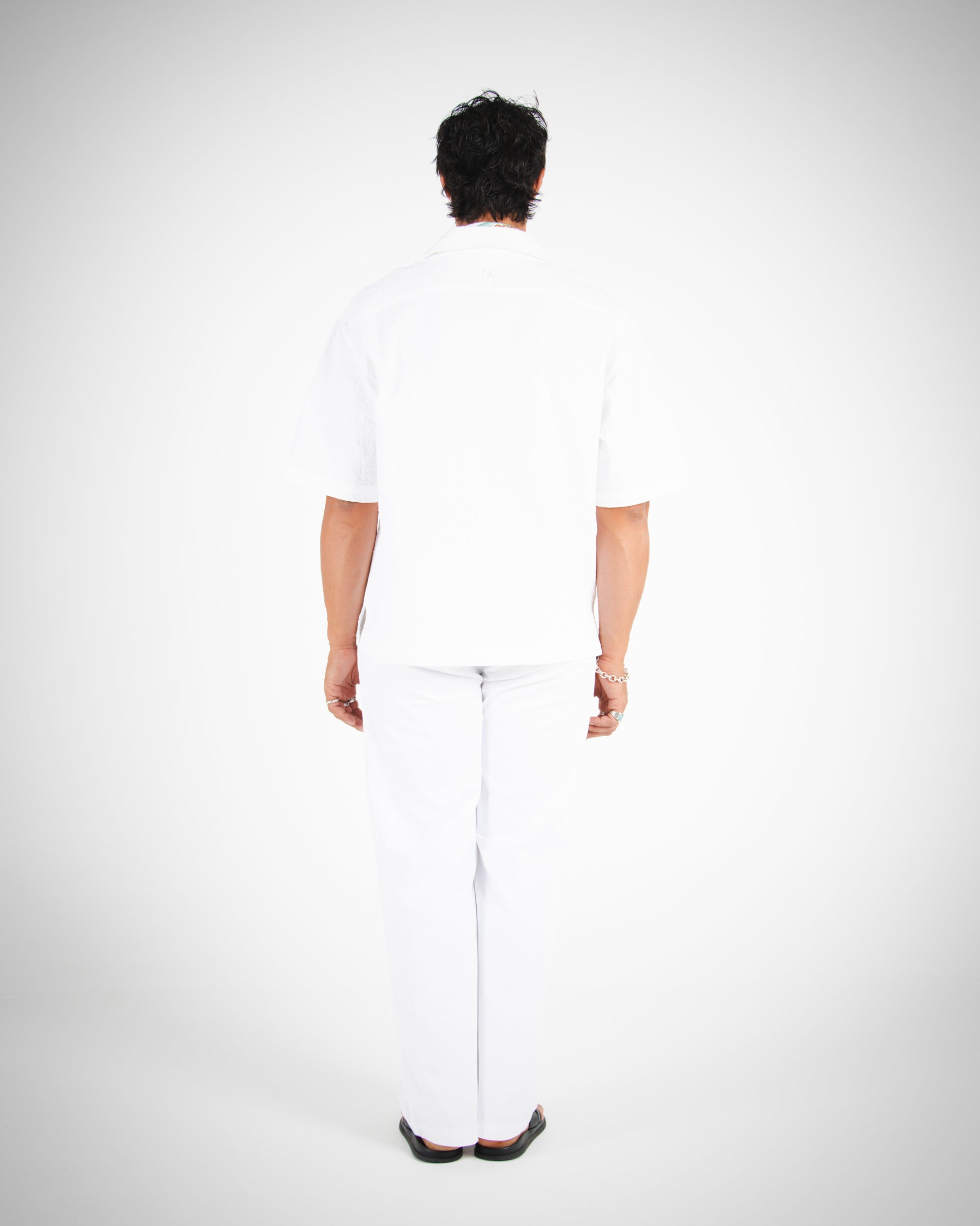 WIDE LEG TROUSER - WHITE