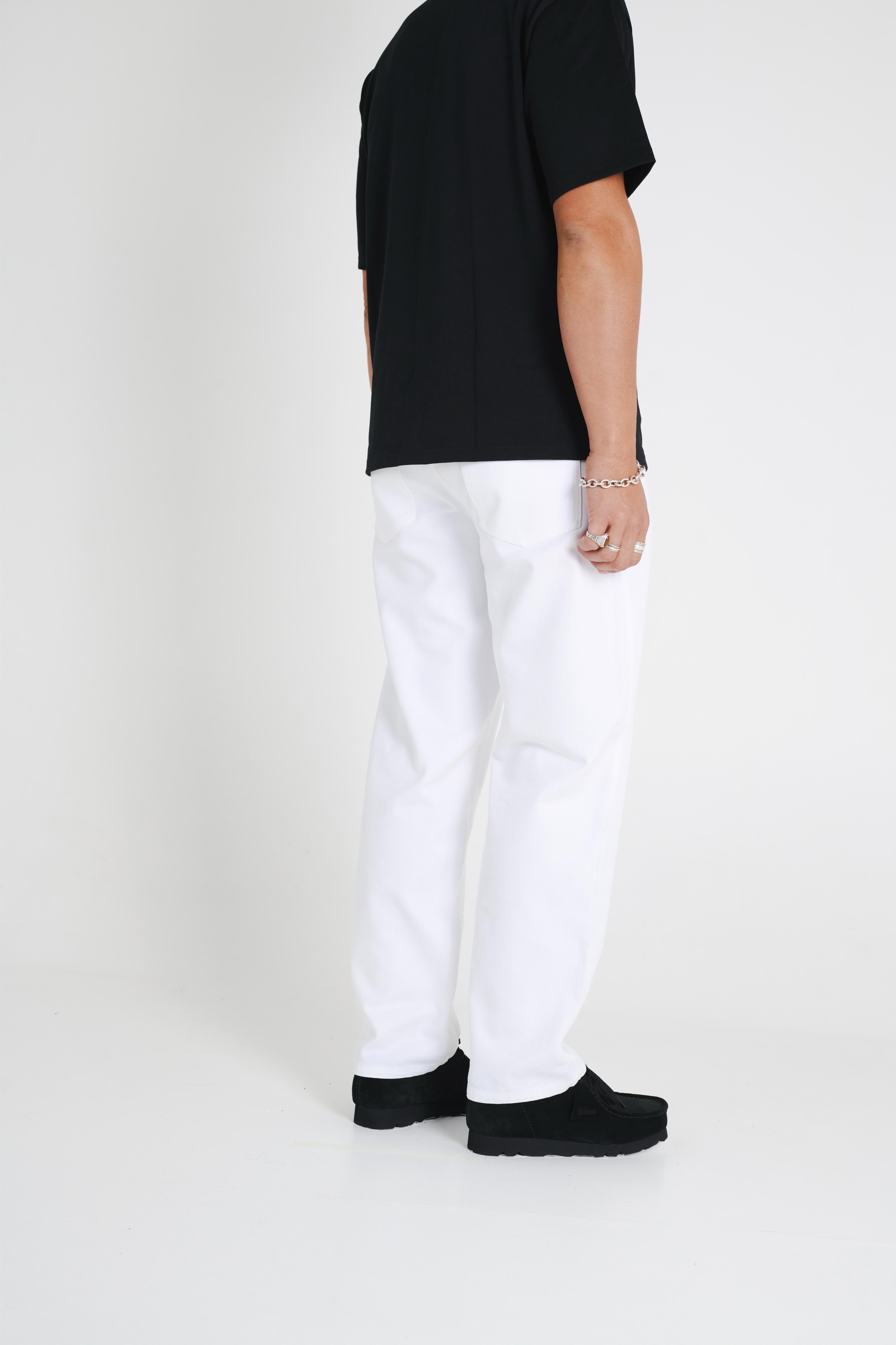 STRAIGHT LEG DENIM - WHITE