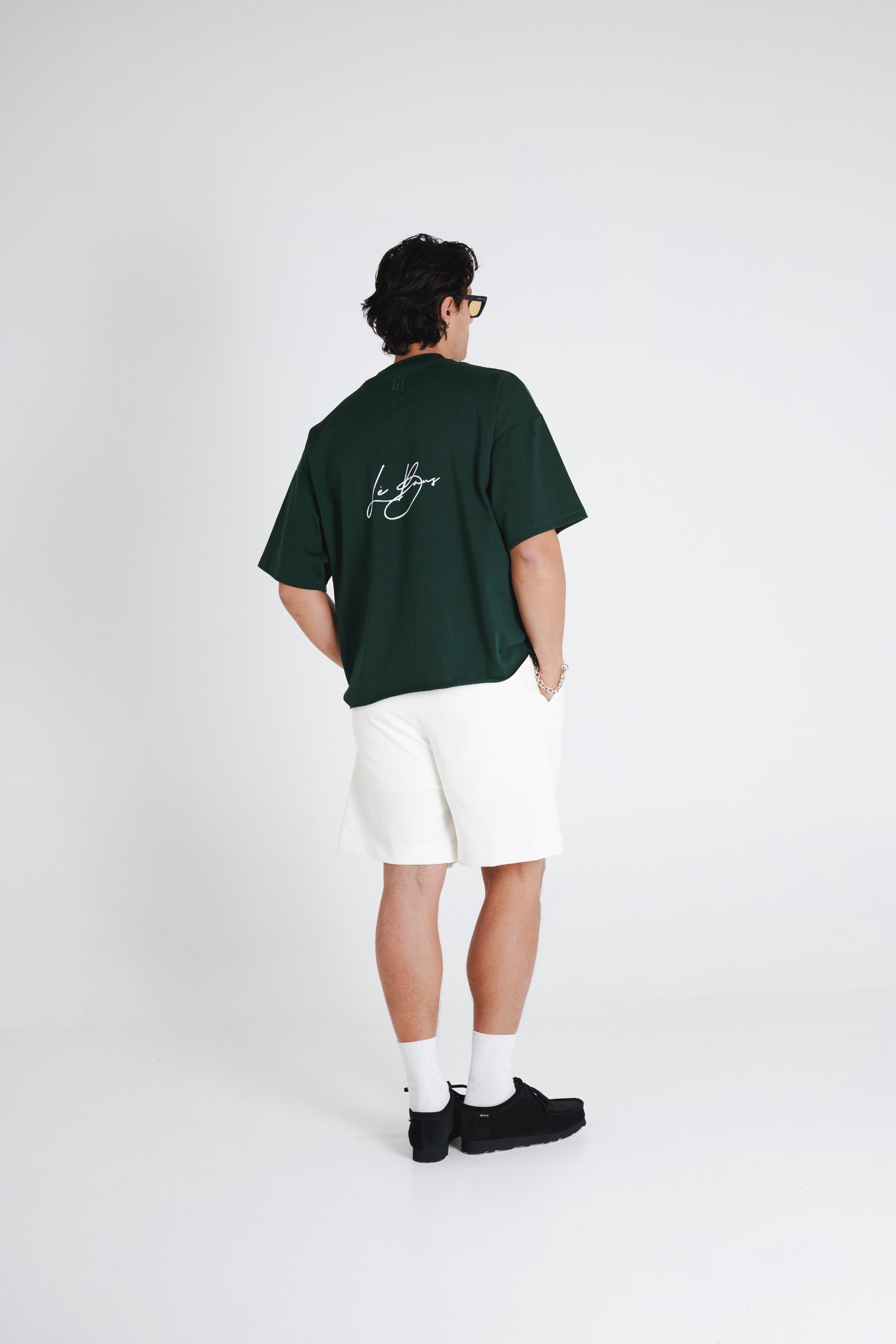 CROP LOGO T-SHIRT - GREEN