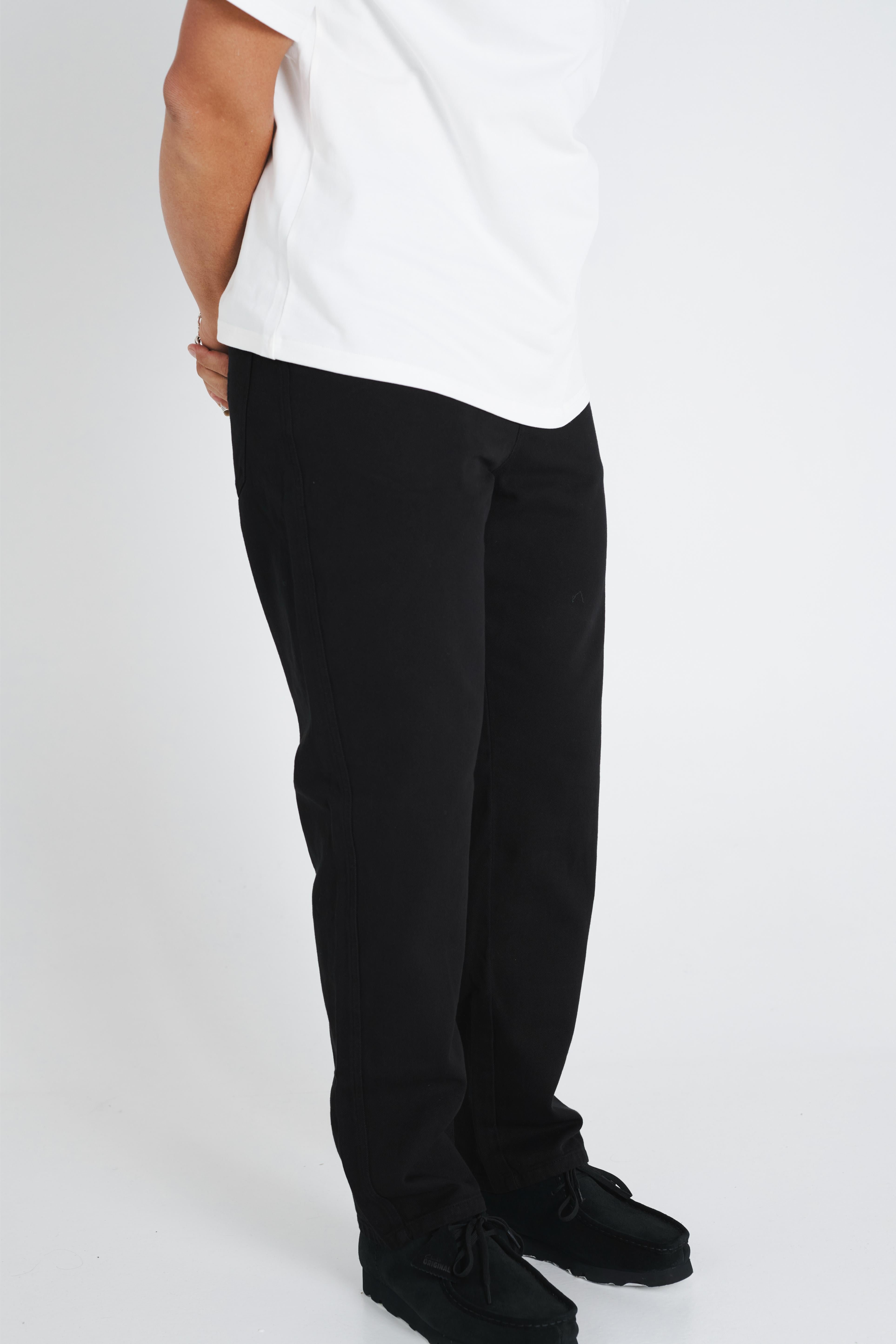STRAIGHT LEG TROUSER - BLACK