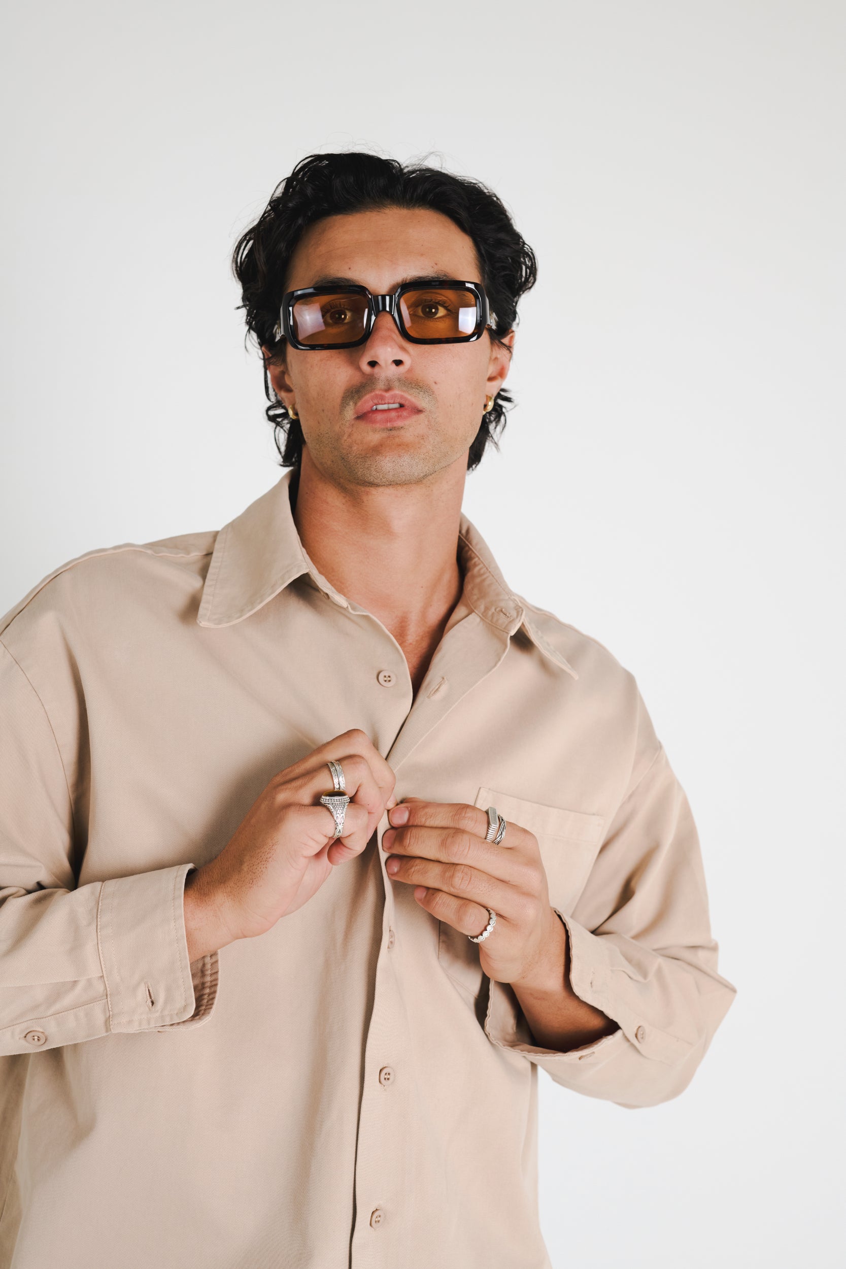 LONG SLEEVE SHIRT - TAUPE