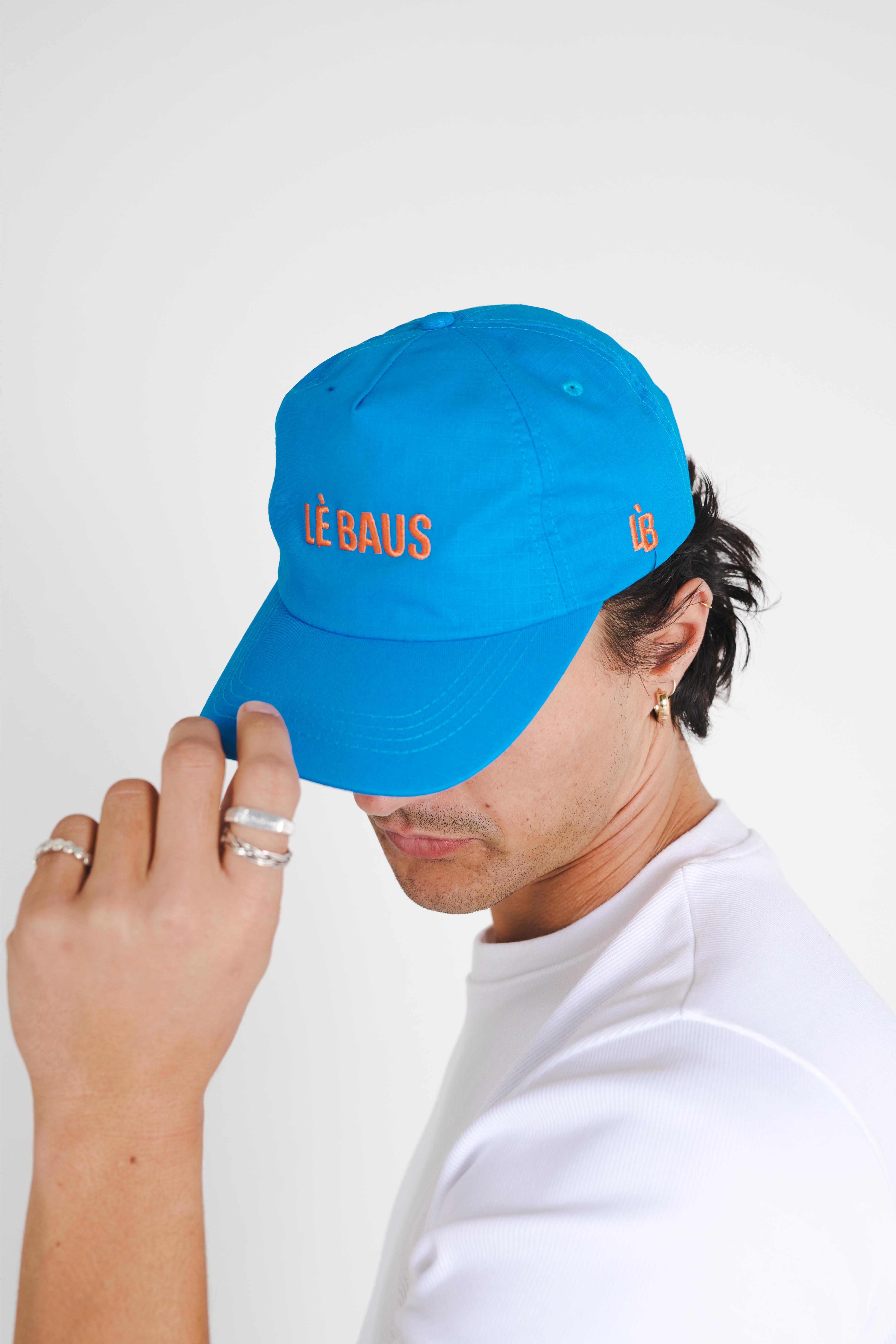 LÈ BAUS 5 PANEL CAP - BLUE