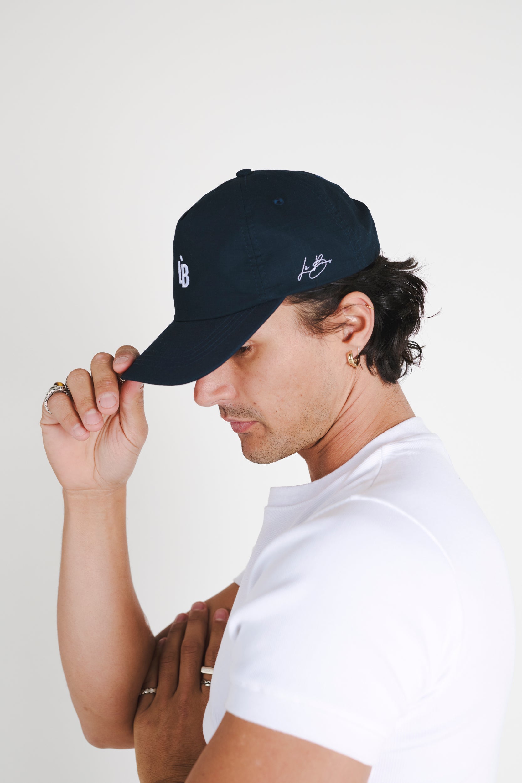 LÈ BAUS 5 PANEL CAP - NAVY