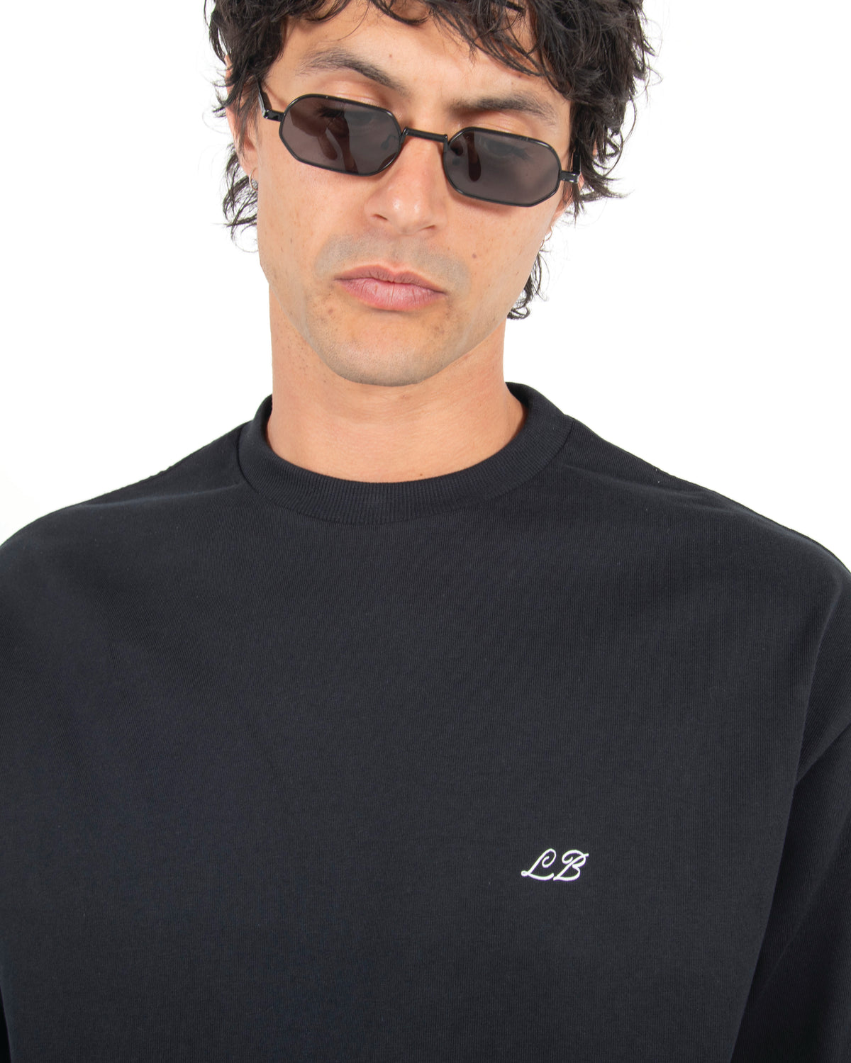 CURSIVE LOGO T-SHIRT - BLACK