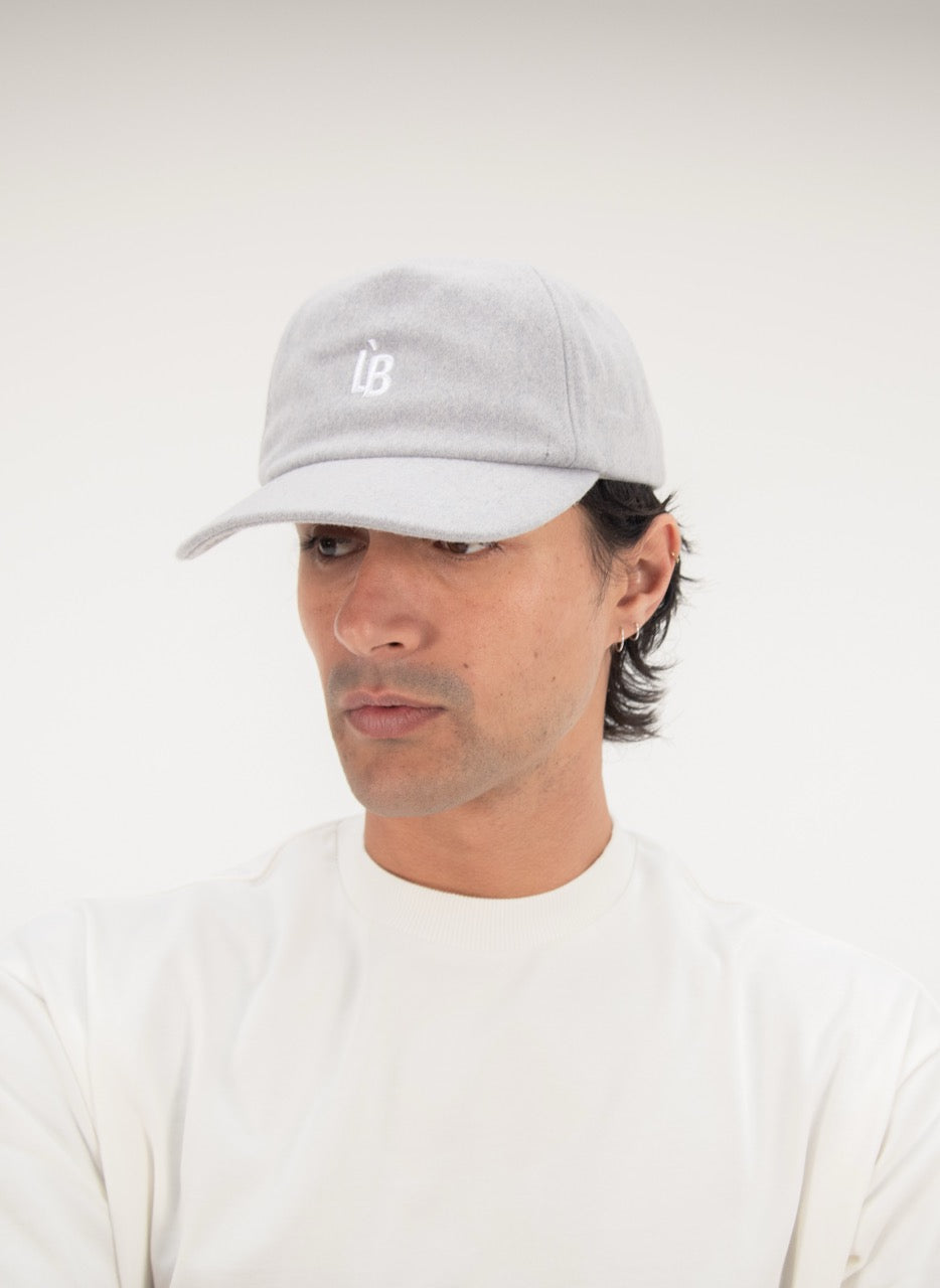 5 PANEL CAP - GRAY WOOL