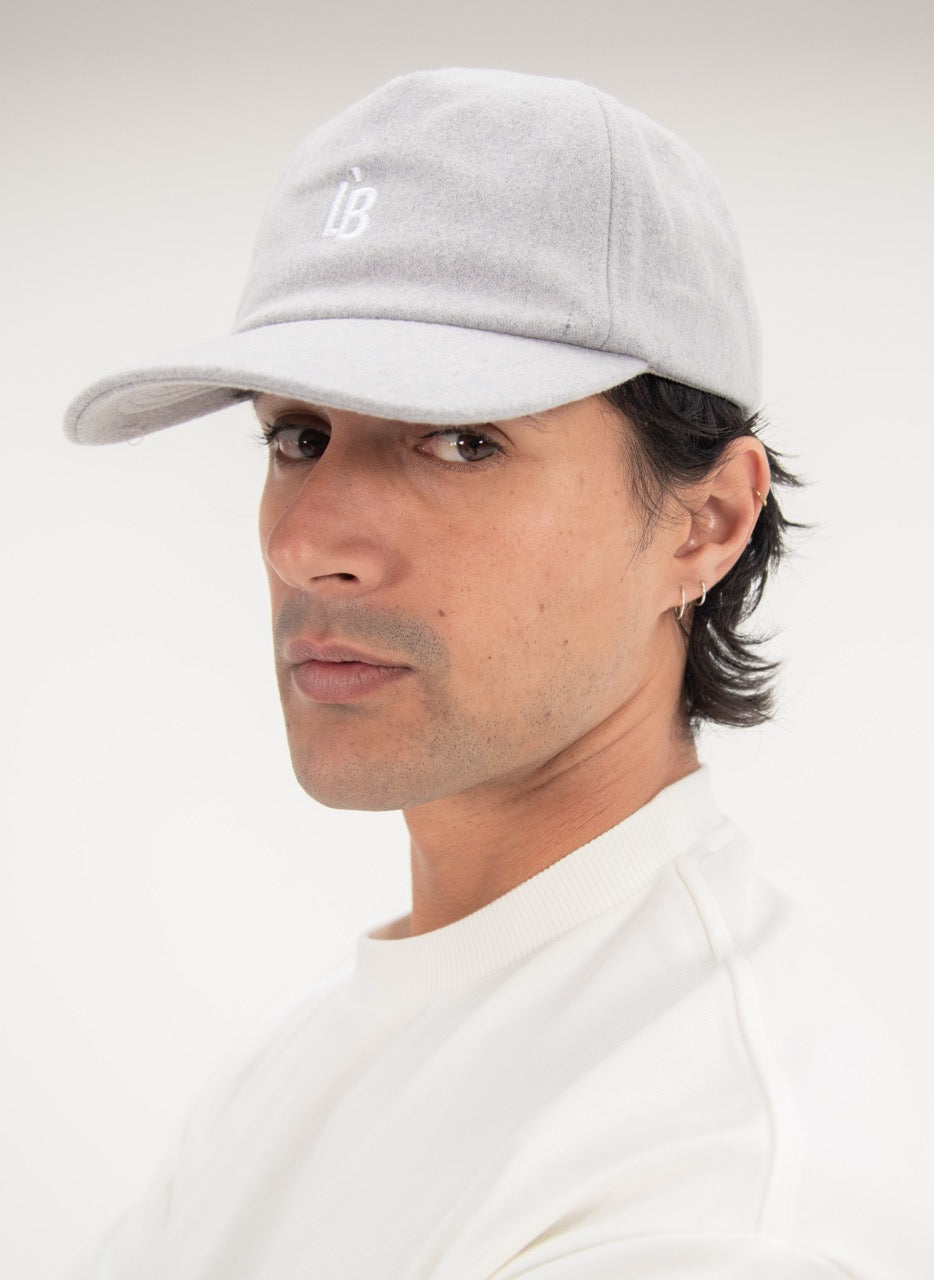 5 PANEL CAP - GRAY WOOL