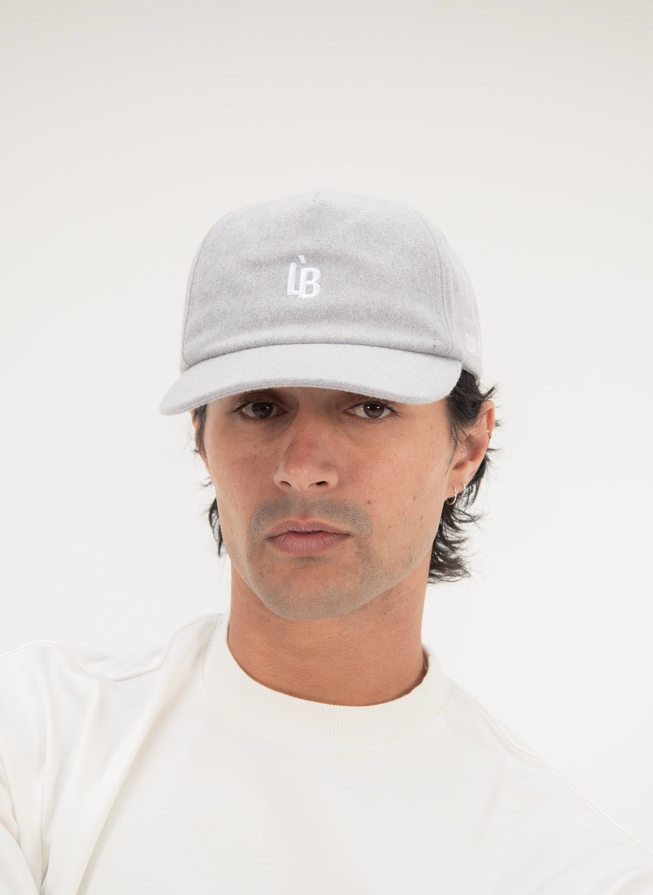 5 PANEL CAP - GRAY WOOL