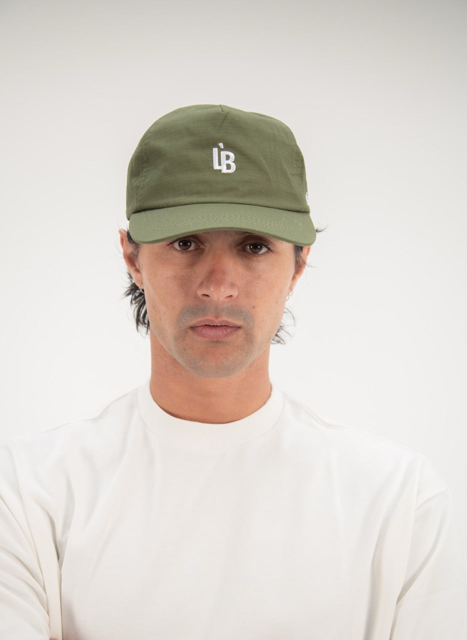 5 PANEL HAT - OIL GREEN