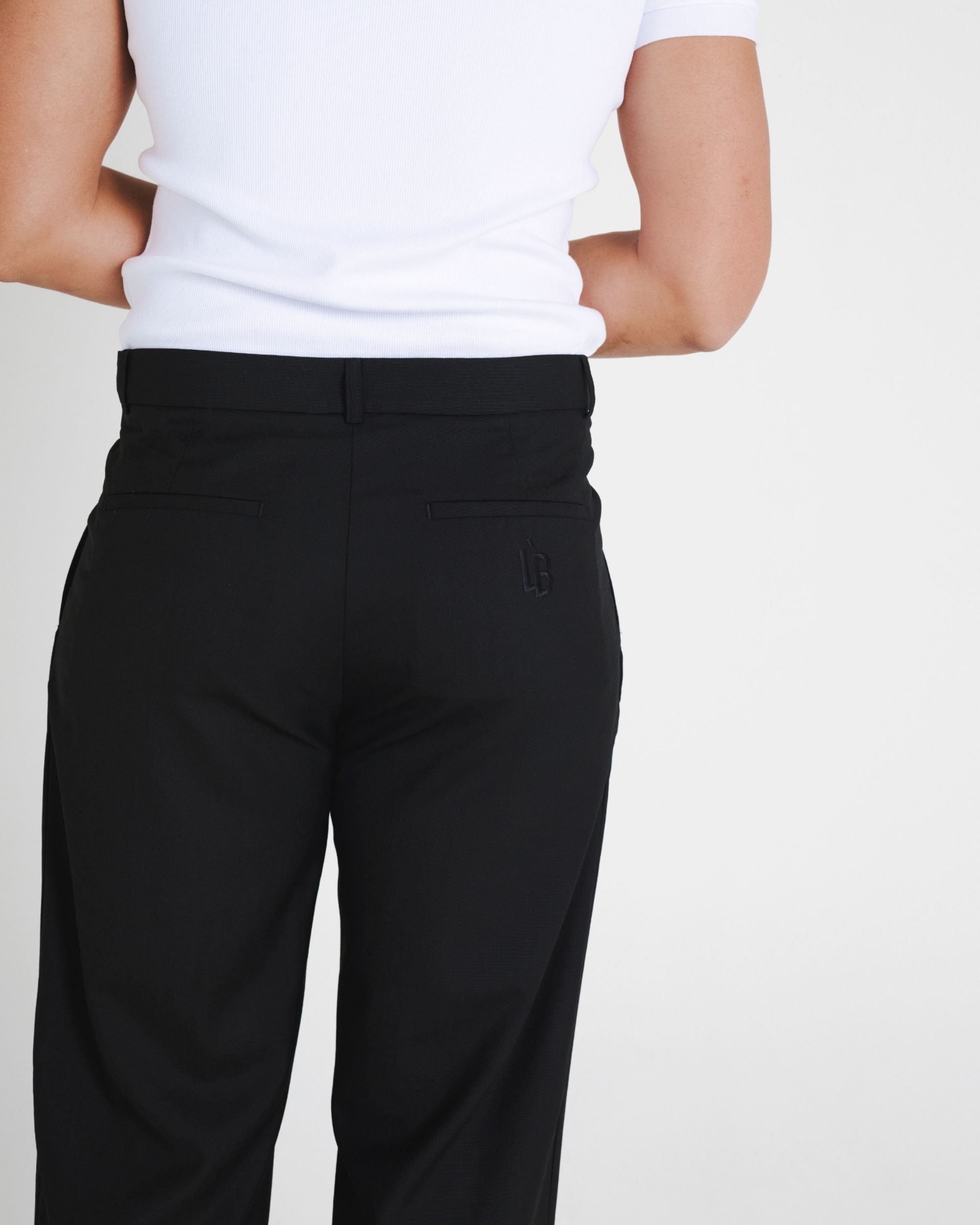 WIDE LEG TROUSER - BLACK
