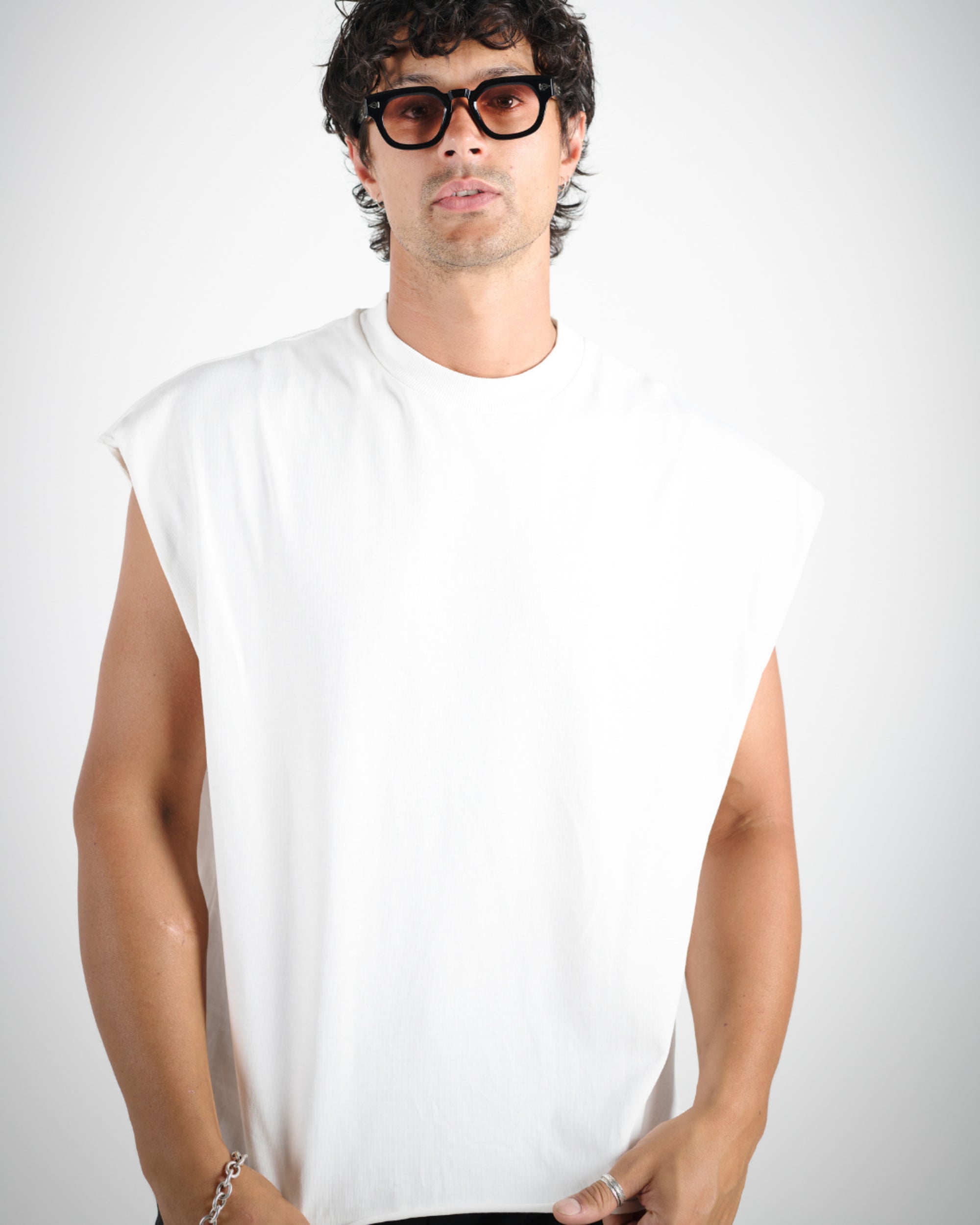 CROP CUT OFF - WHITE