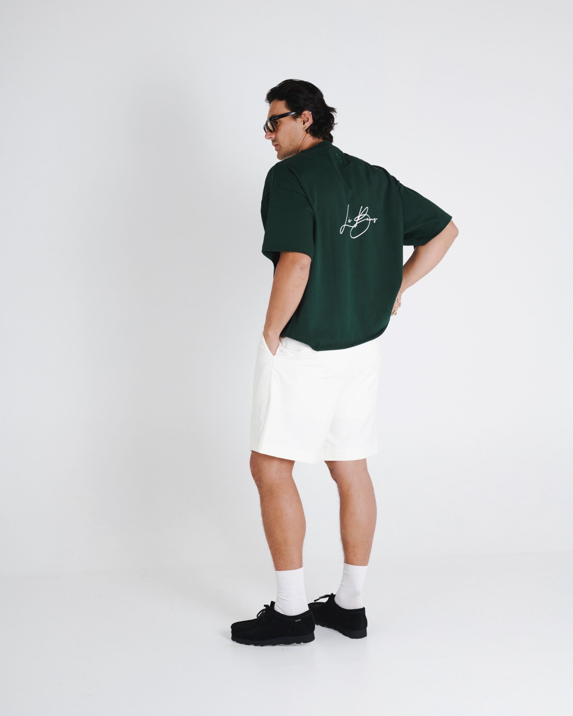CROP LOGO T-SHIRT - GREEN