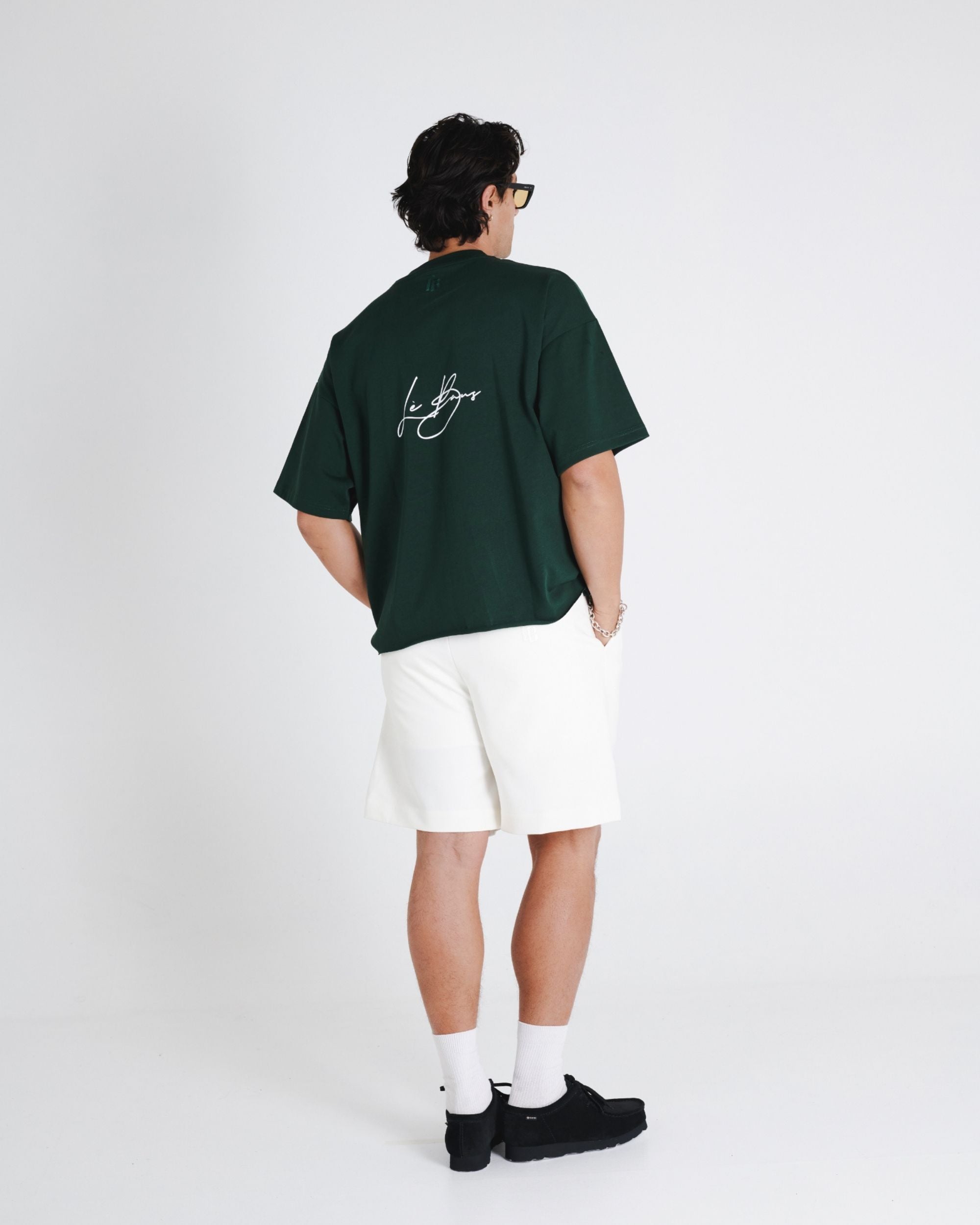 CROP LOGO T-SHIRT - GREEN