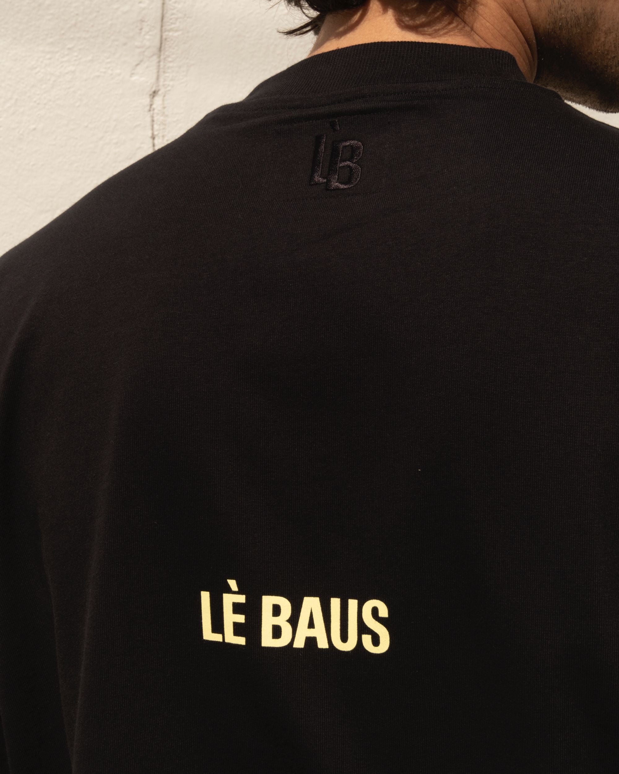 CROP LOGO T-SHIRT - BLK/YLW