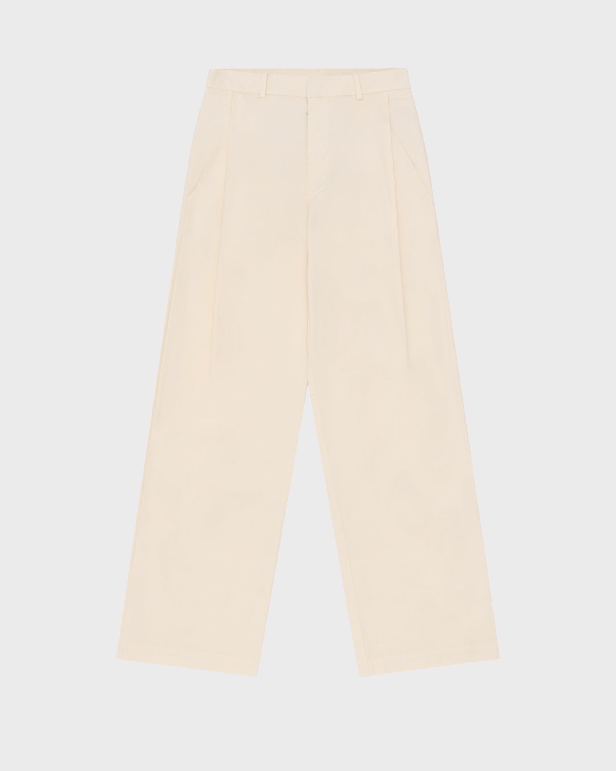 WIDE LEG TROUSER - CREAM