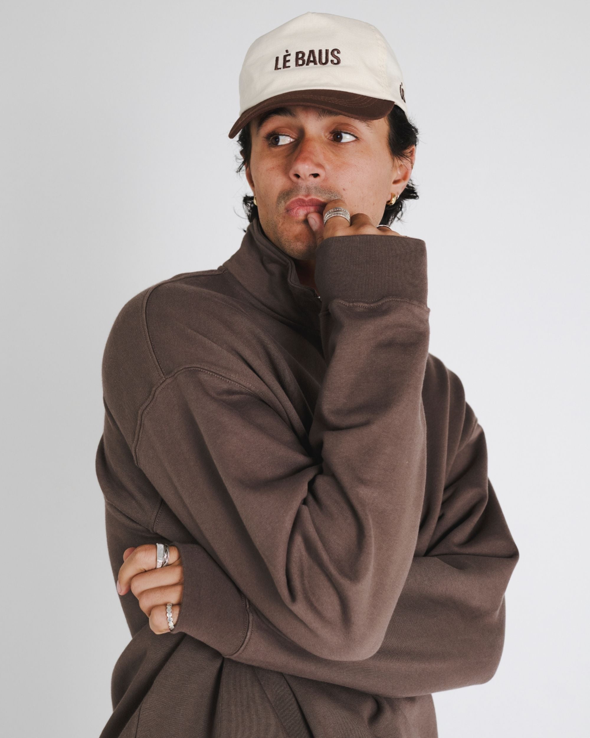 QUARTER ZIP SWEATER