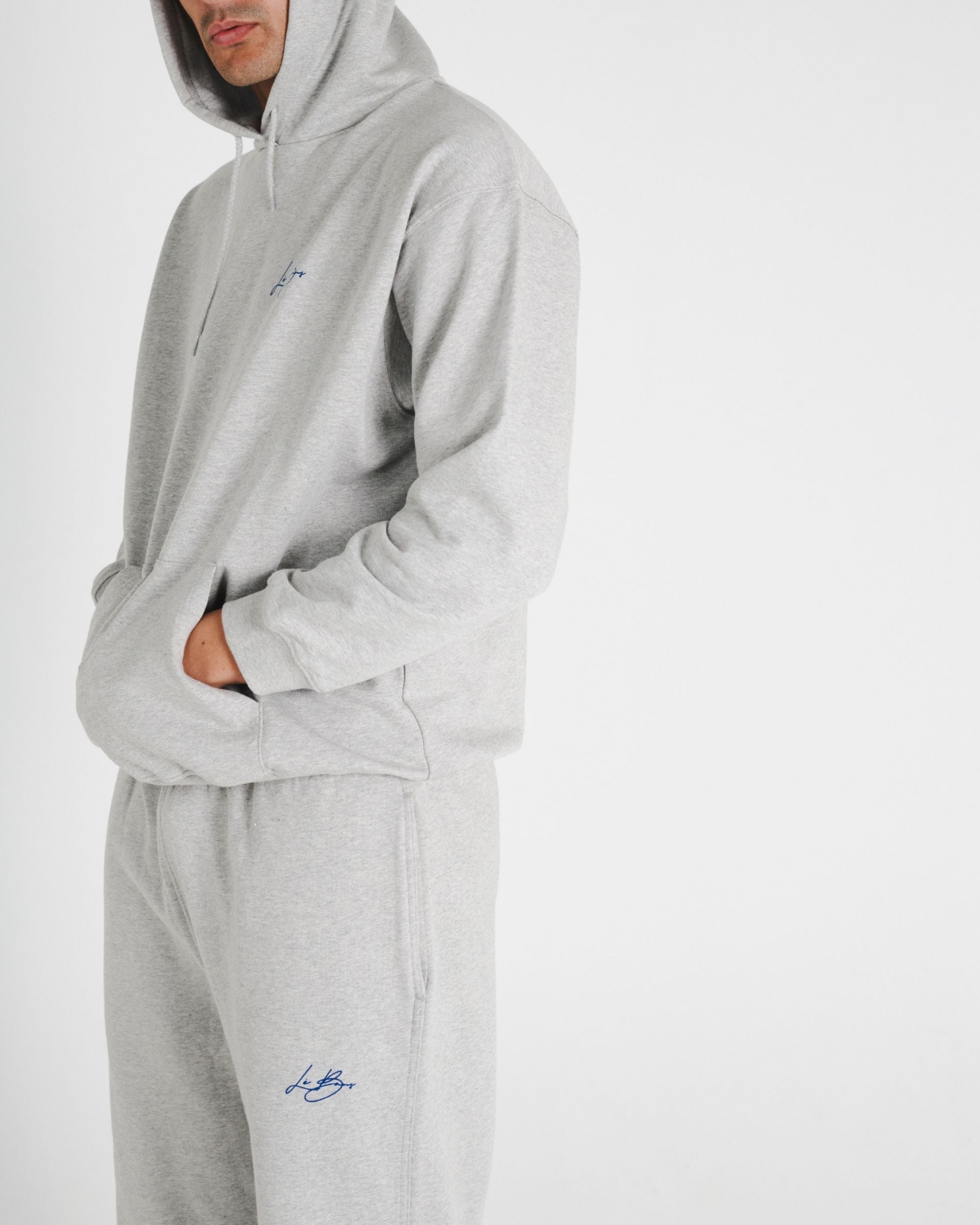 WIDE LEG SWEAT PANTS - GREY
