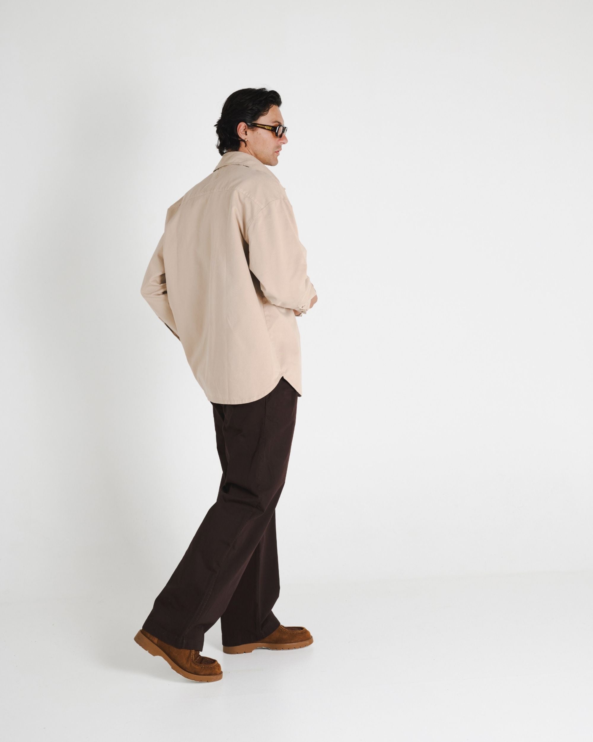 LONG SLEEVE SHIRT - TAUPE