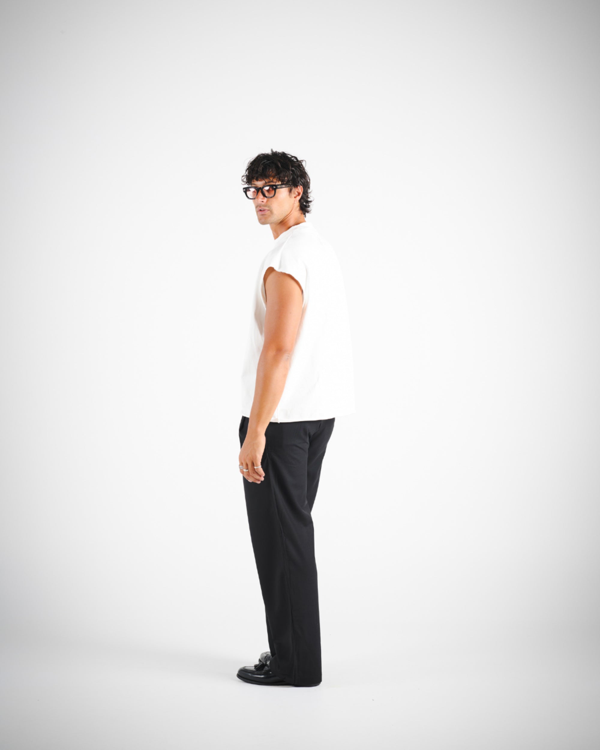 CROP CUT OFF - WHITE