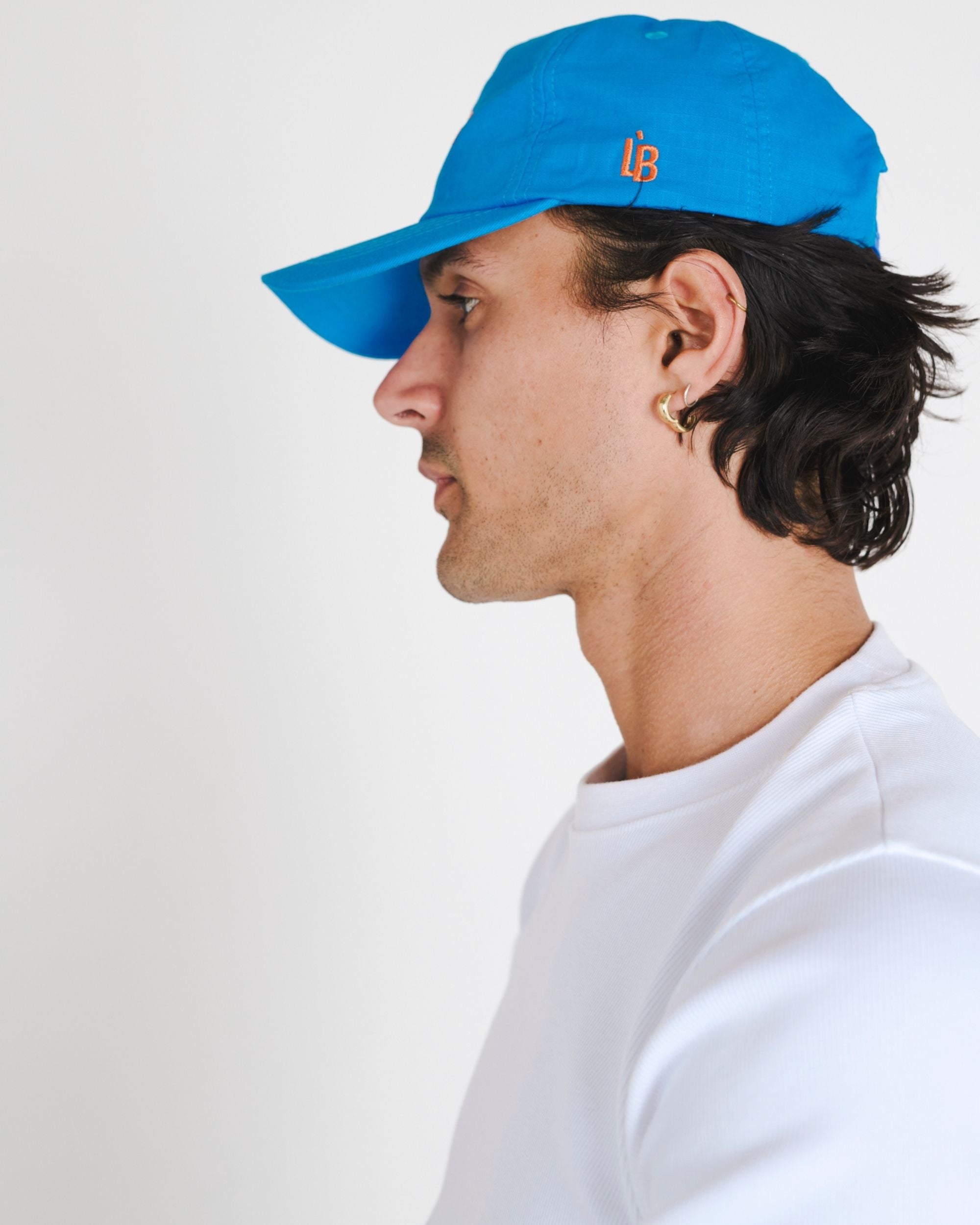 LÈ BAUS 5 PANEL CAP - BLUE