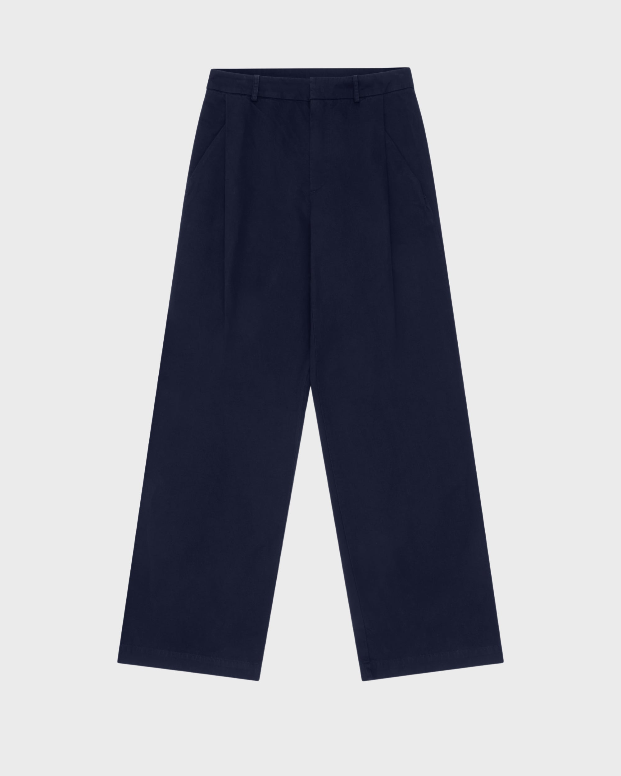 WIDE LEG TROUSER - NAVY