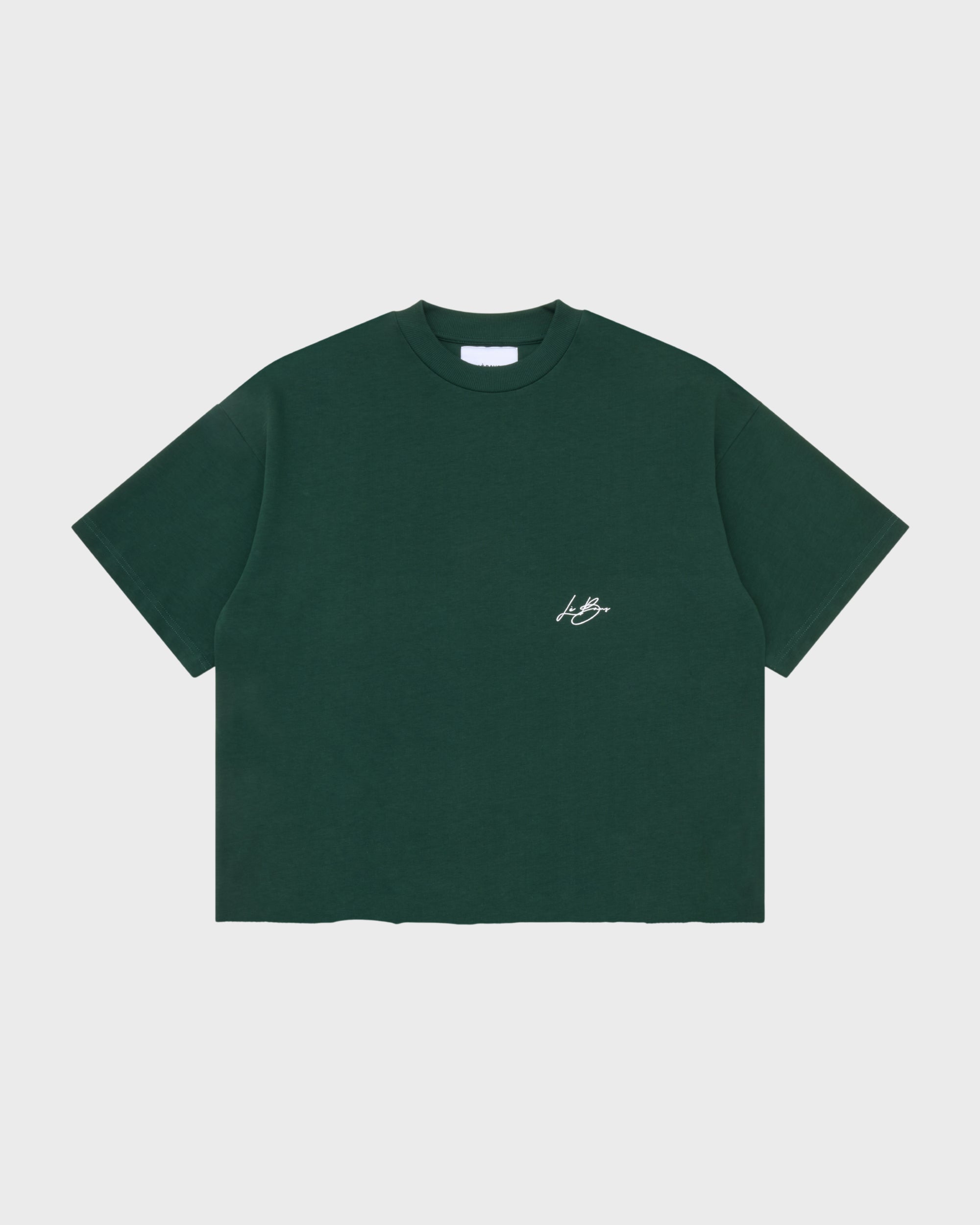 CROP LOGO T-SHIRT - GREEN