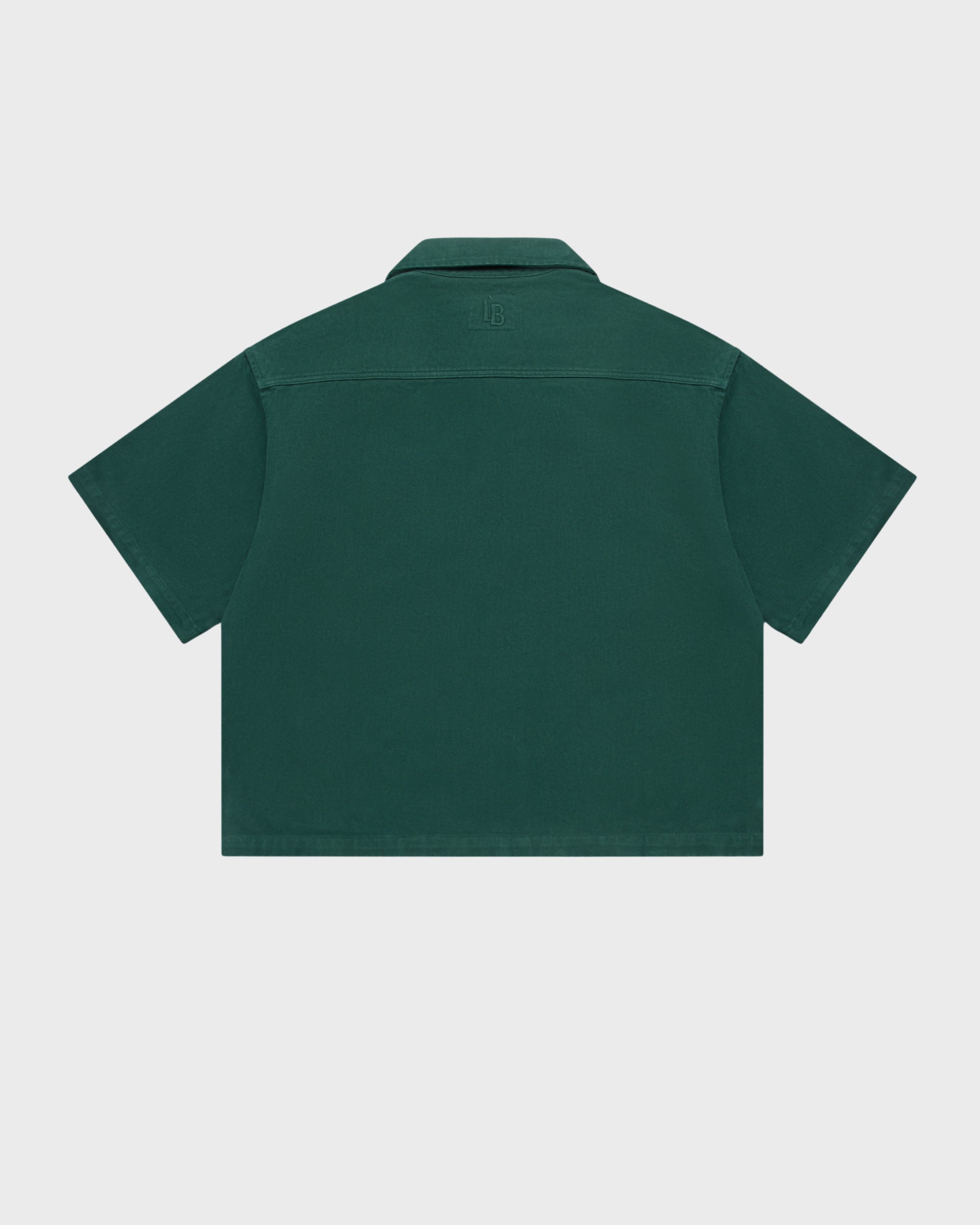 LOGO CROP SHIRT - GREEN