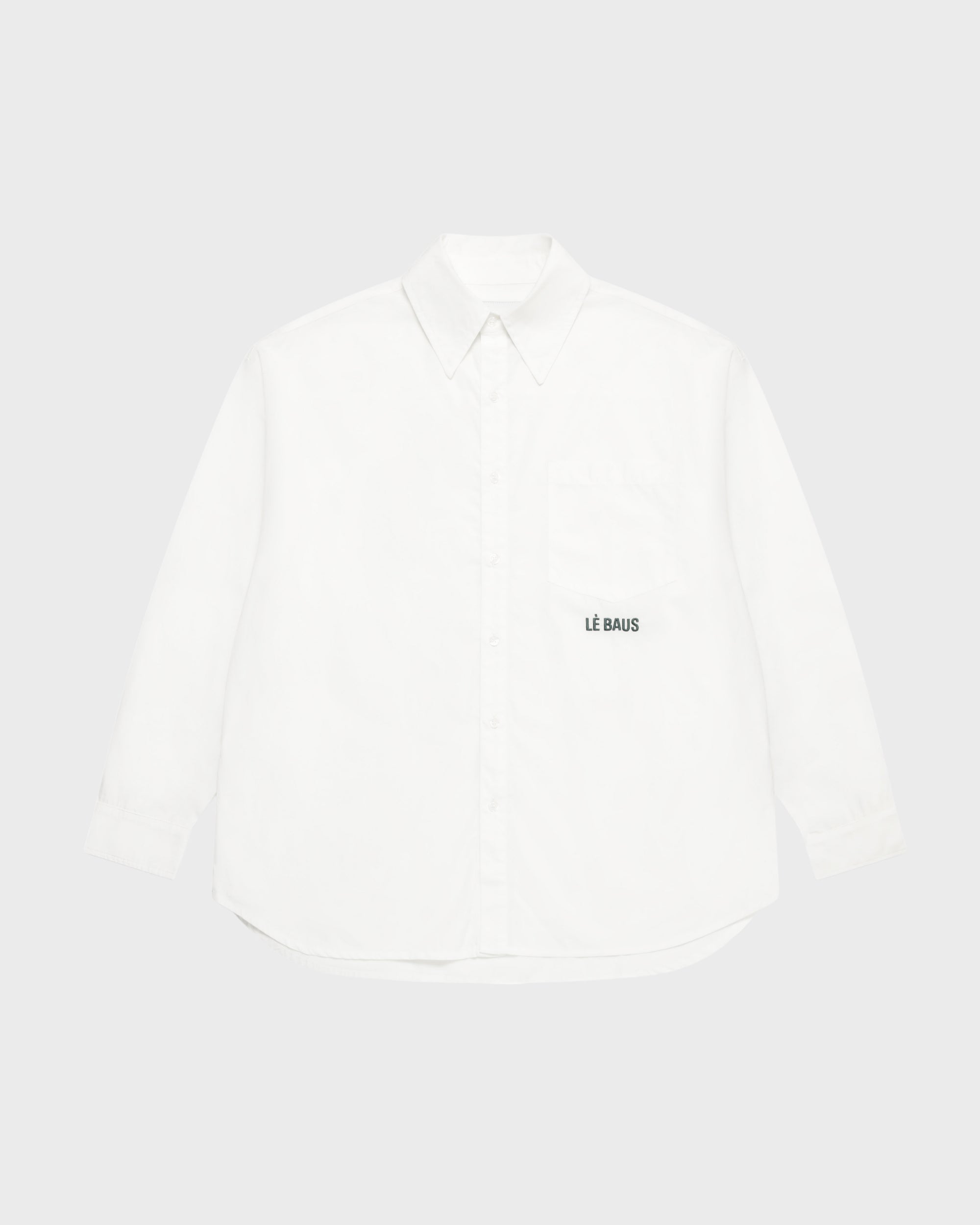 LOGO LONG SLEEVE SHIRT - WHITE