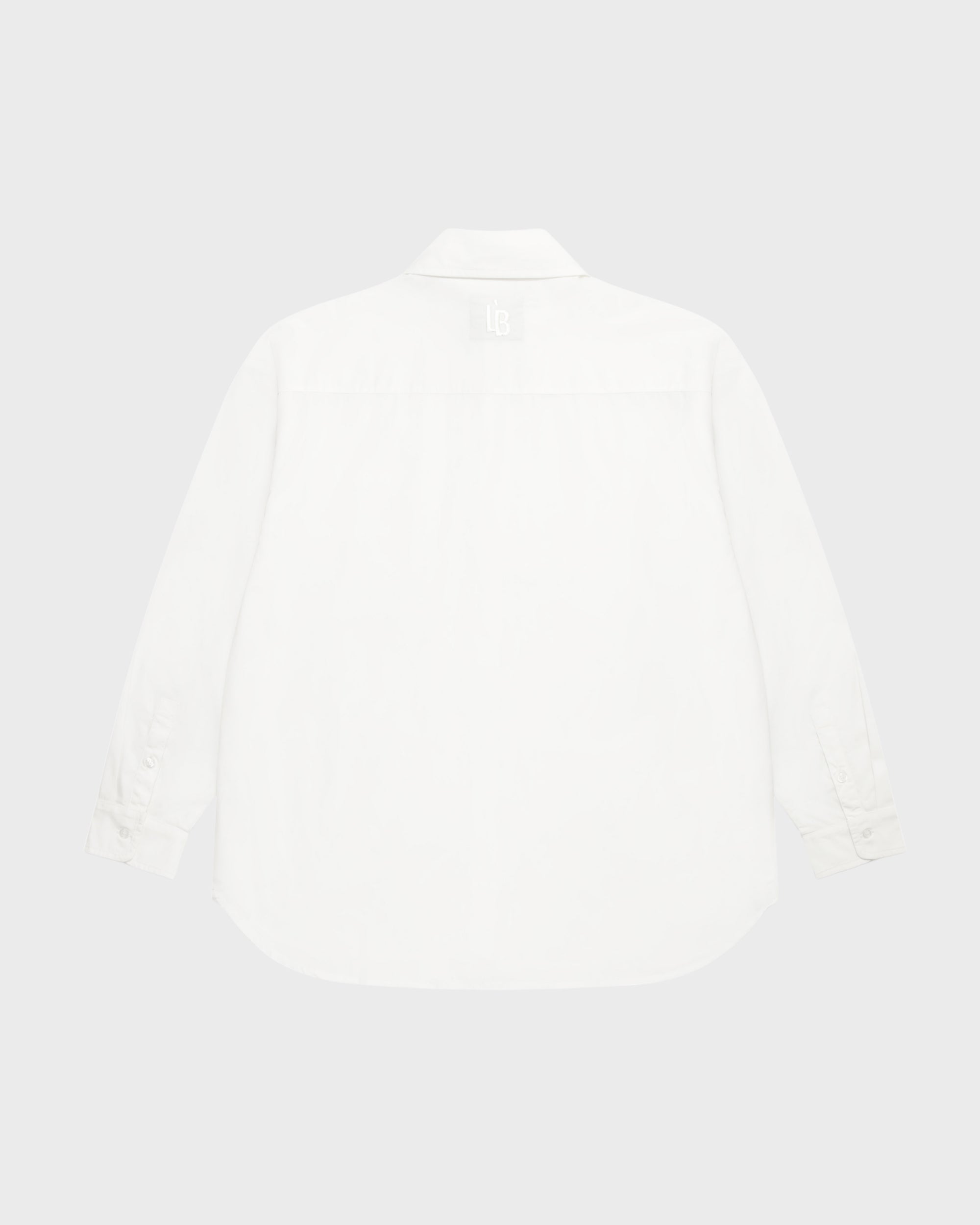 LOGO LONG SLEEVE SHIRT - WHITE