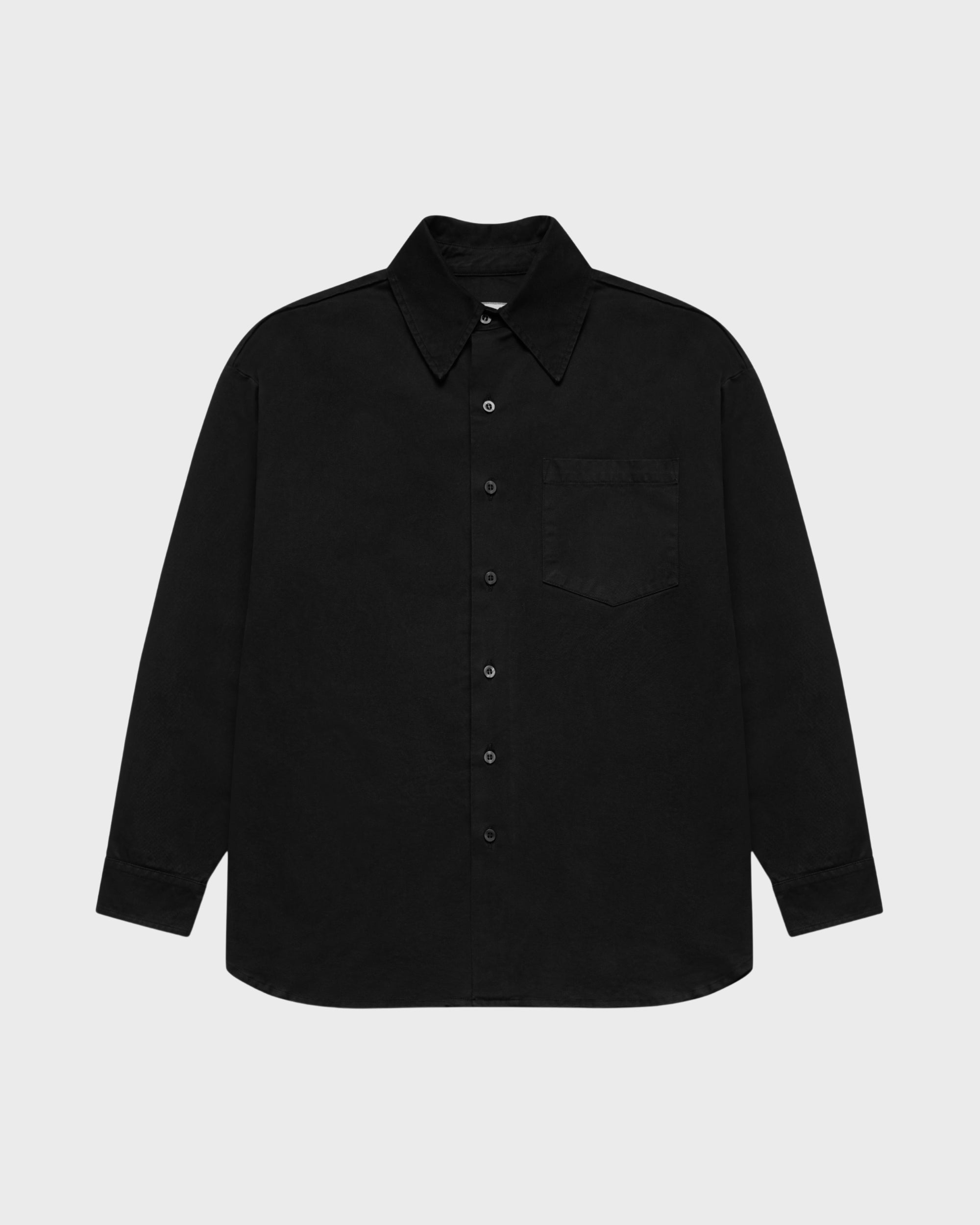 LONG SLEEVE SHIRT - BLACK