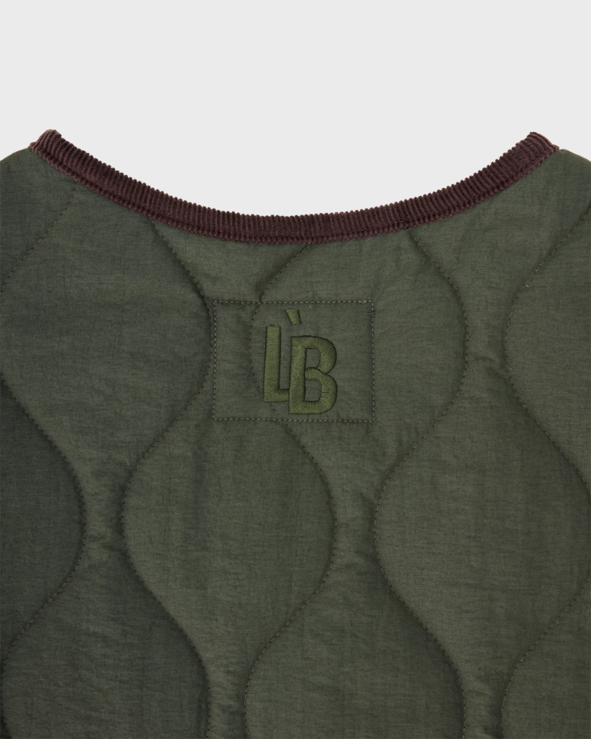 QUILTED GILET - GREEN