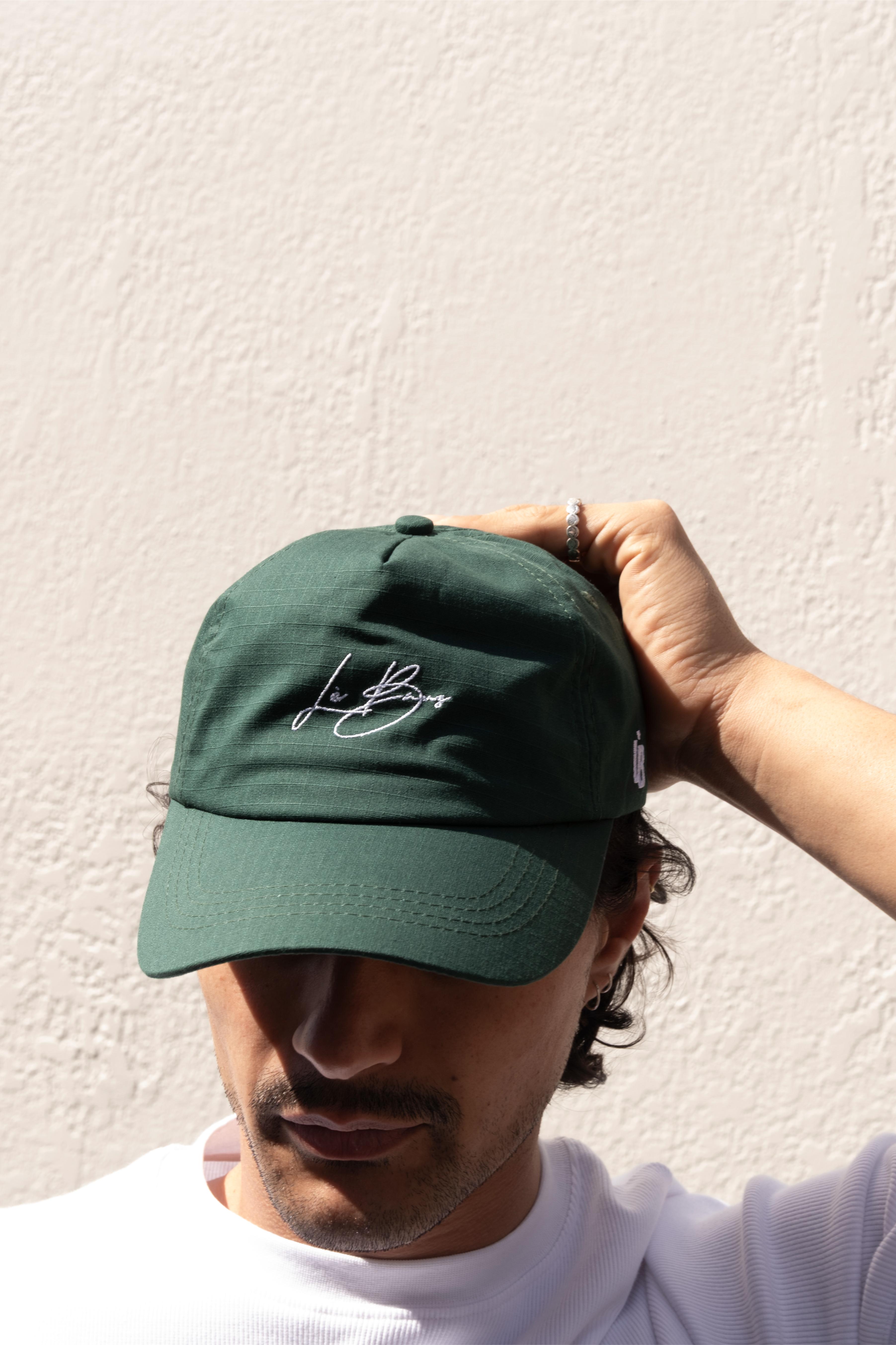LÈ BAUS 5 PANEL CAP - GREEN