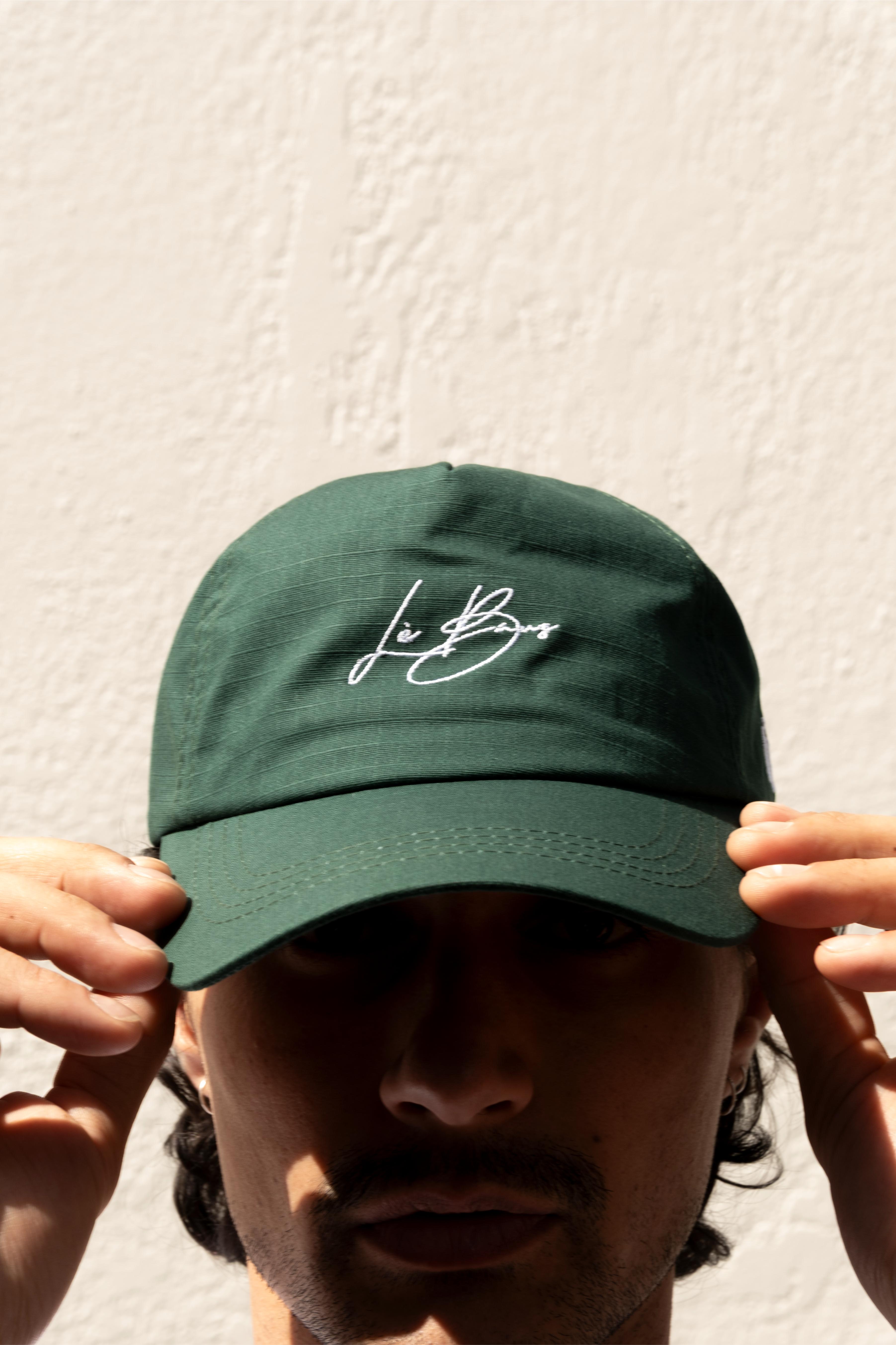LÈ BAUS 5 PANEL CAP - GREEN