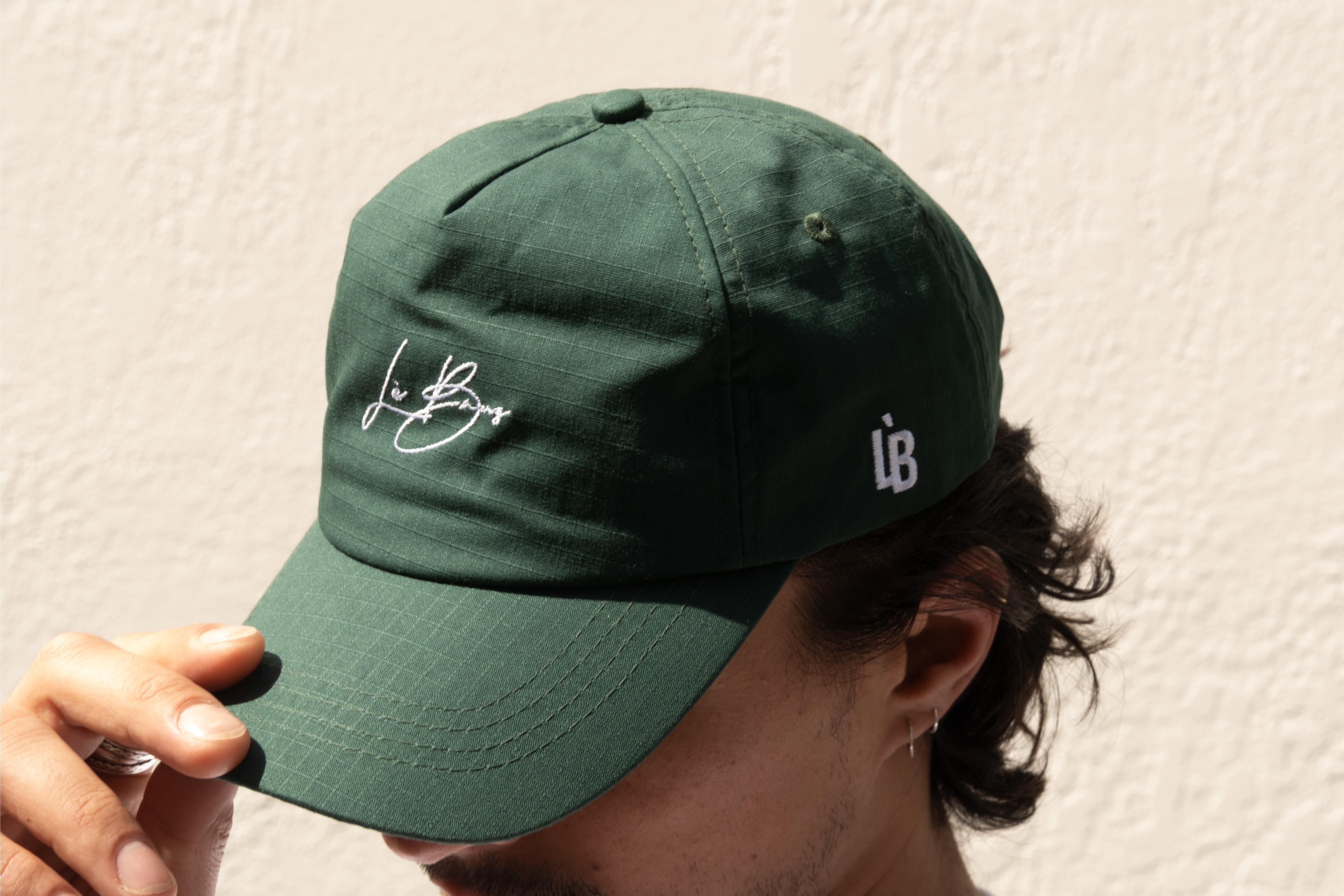 LÈ BAUS 5 PANEL CAP - GREEN