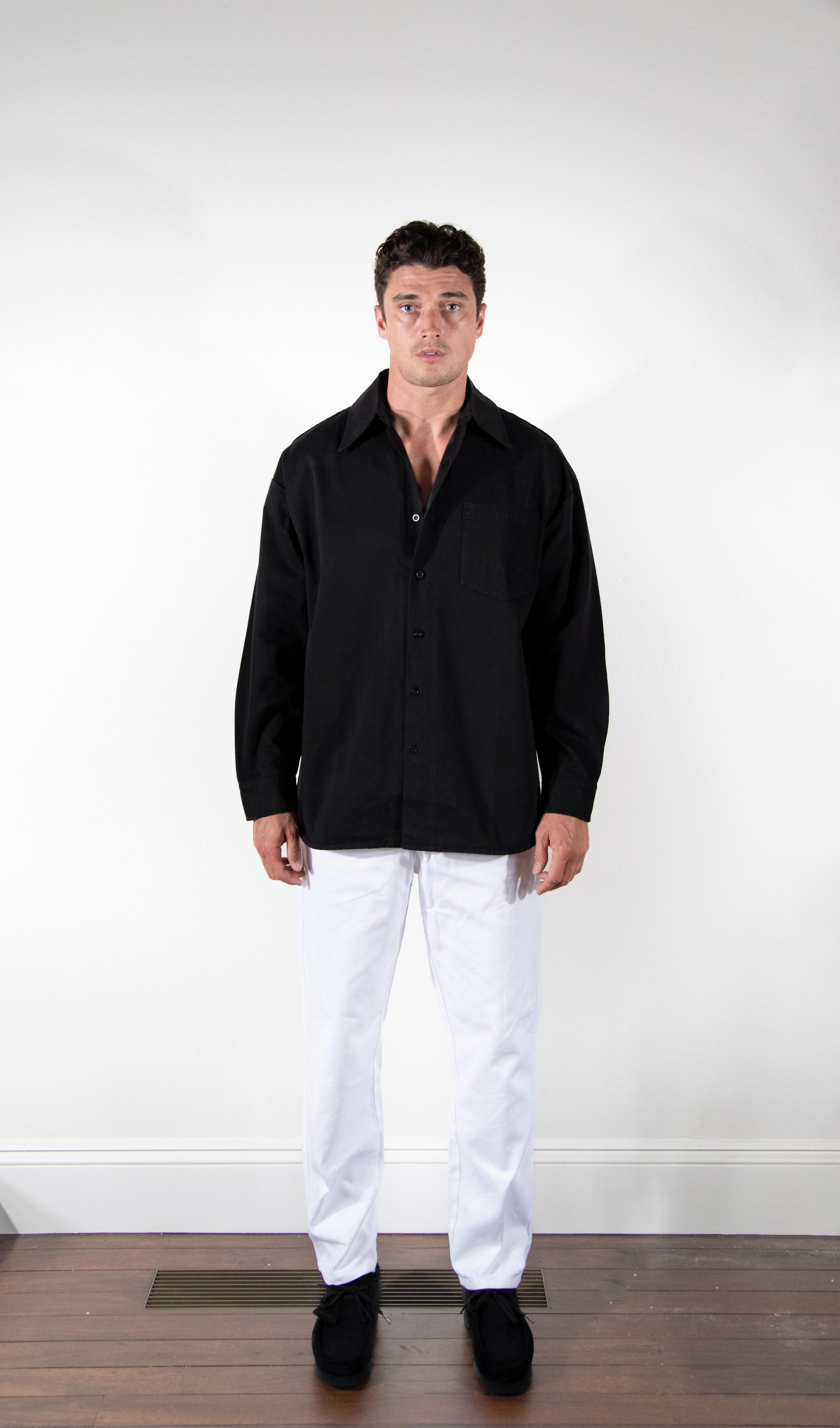 LONG SLEEVE SHIRT - BLACK