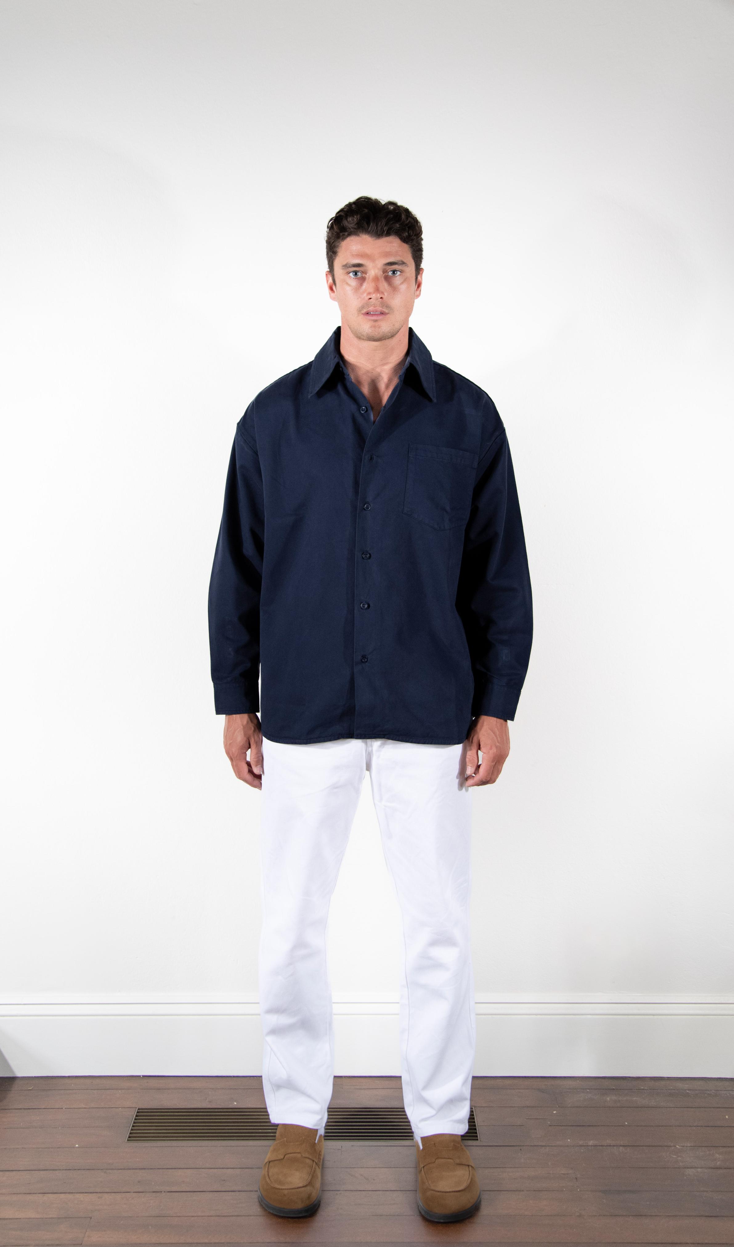 LONG SLEEVE SHIRT - NAVY