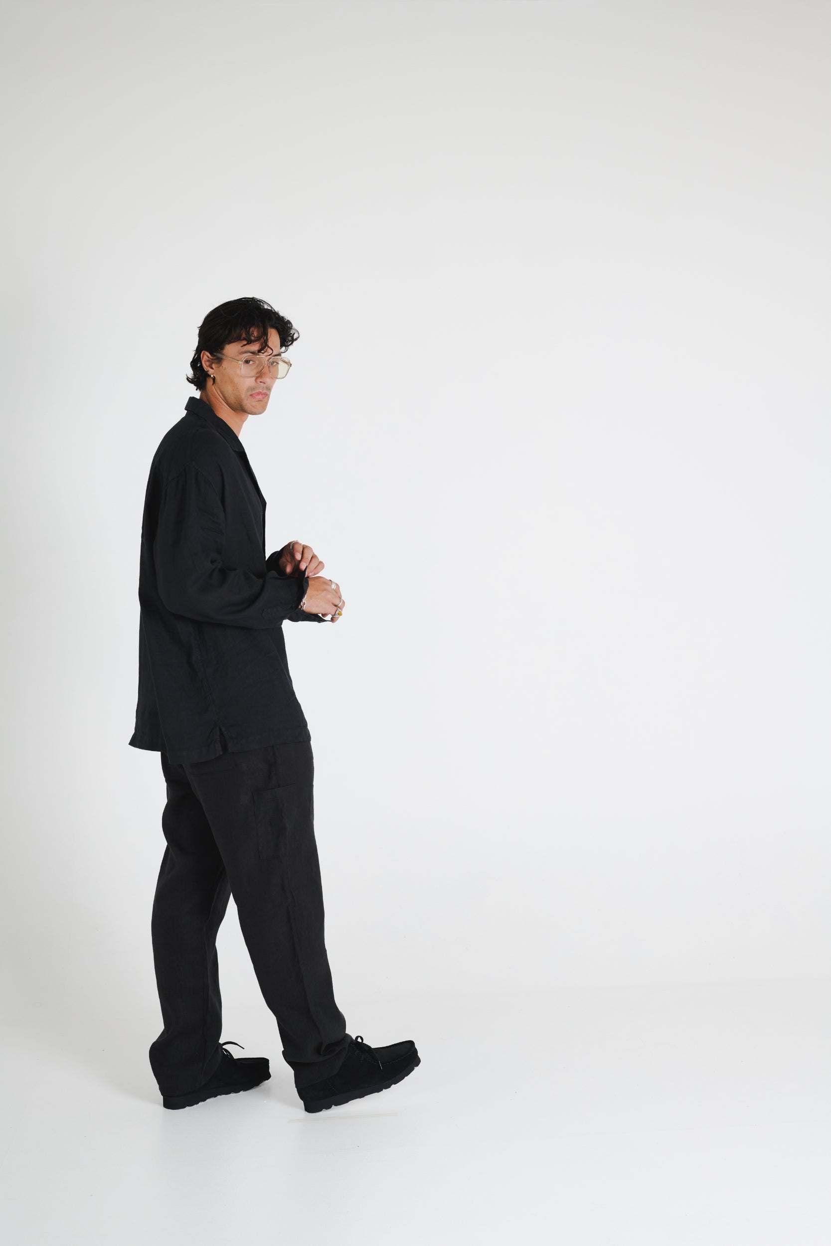 OVERSIZED CAMP COLLAR SHIRT