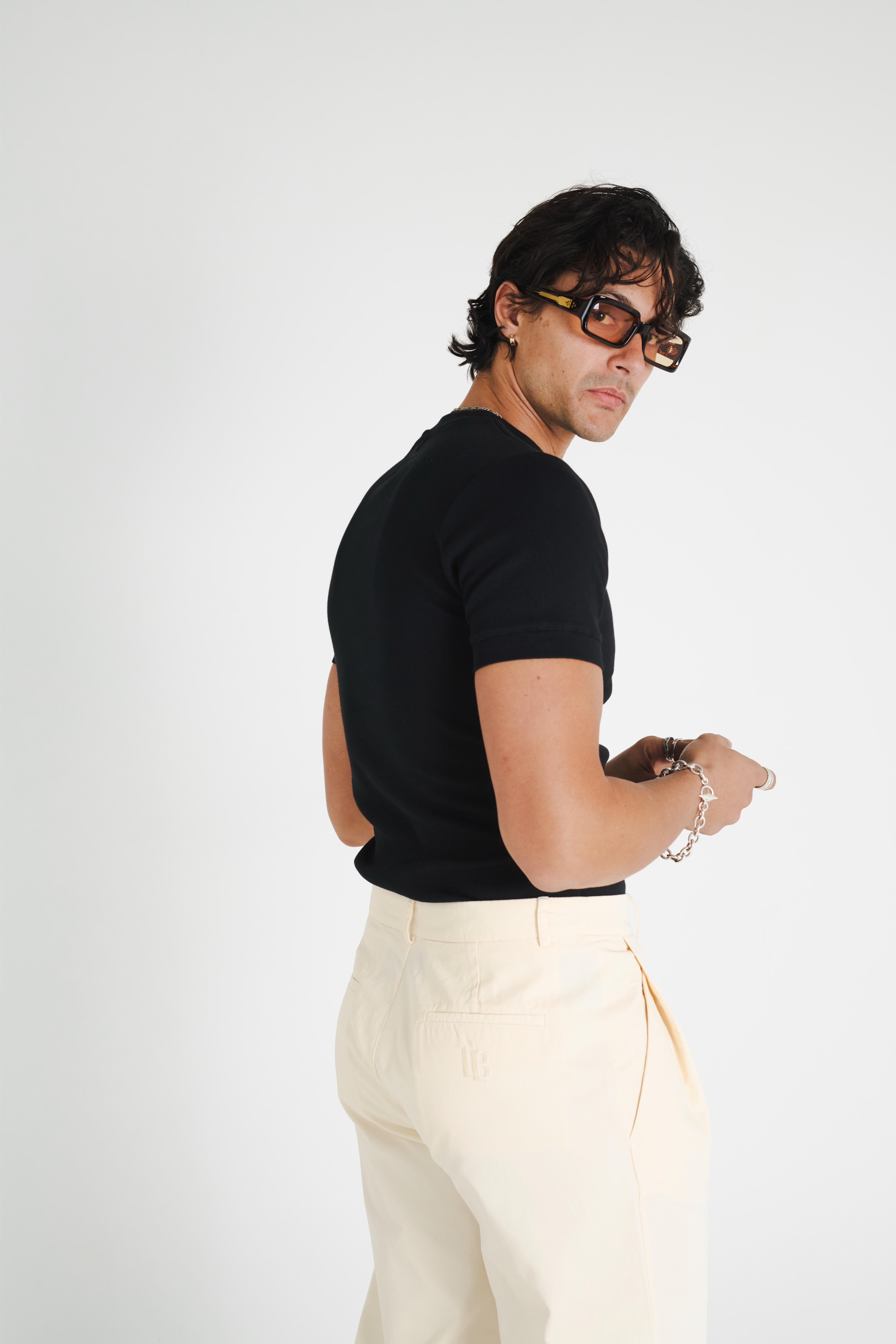 WIDE LEG TROUSER - CREAM
