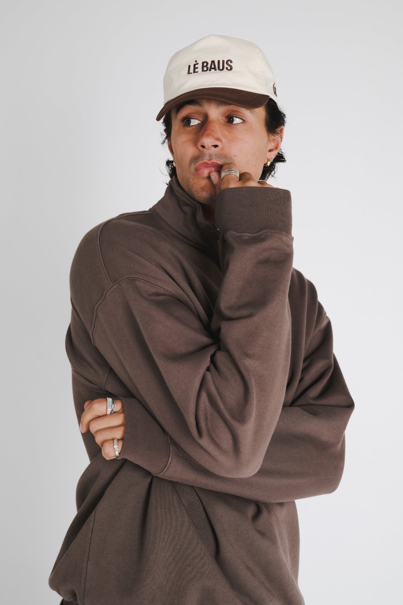 QUARTER ZIP SWEATER