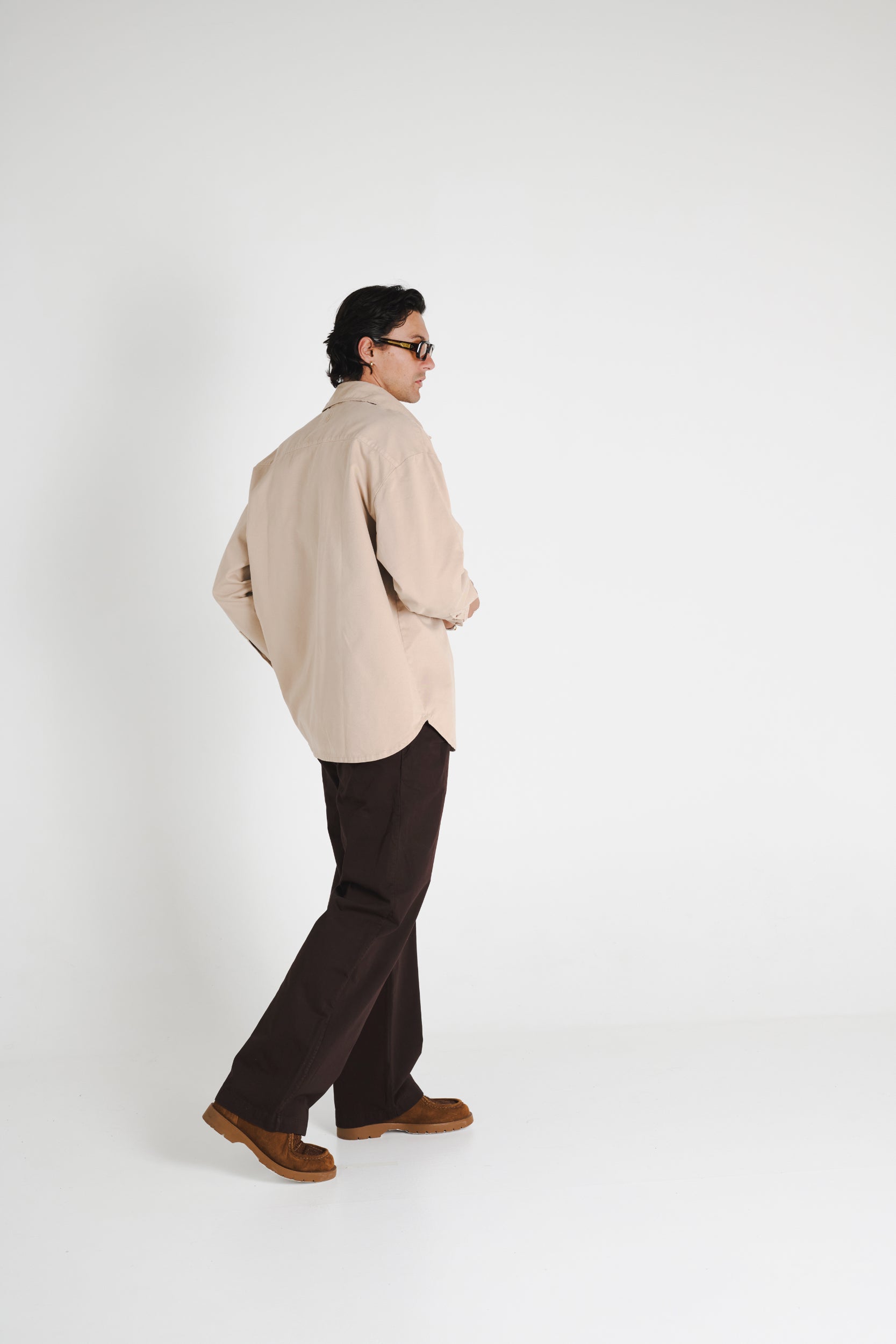 LONG SLEEVE SHIRT - TAUPE