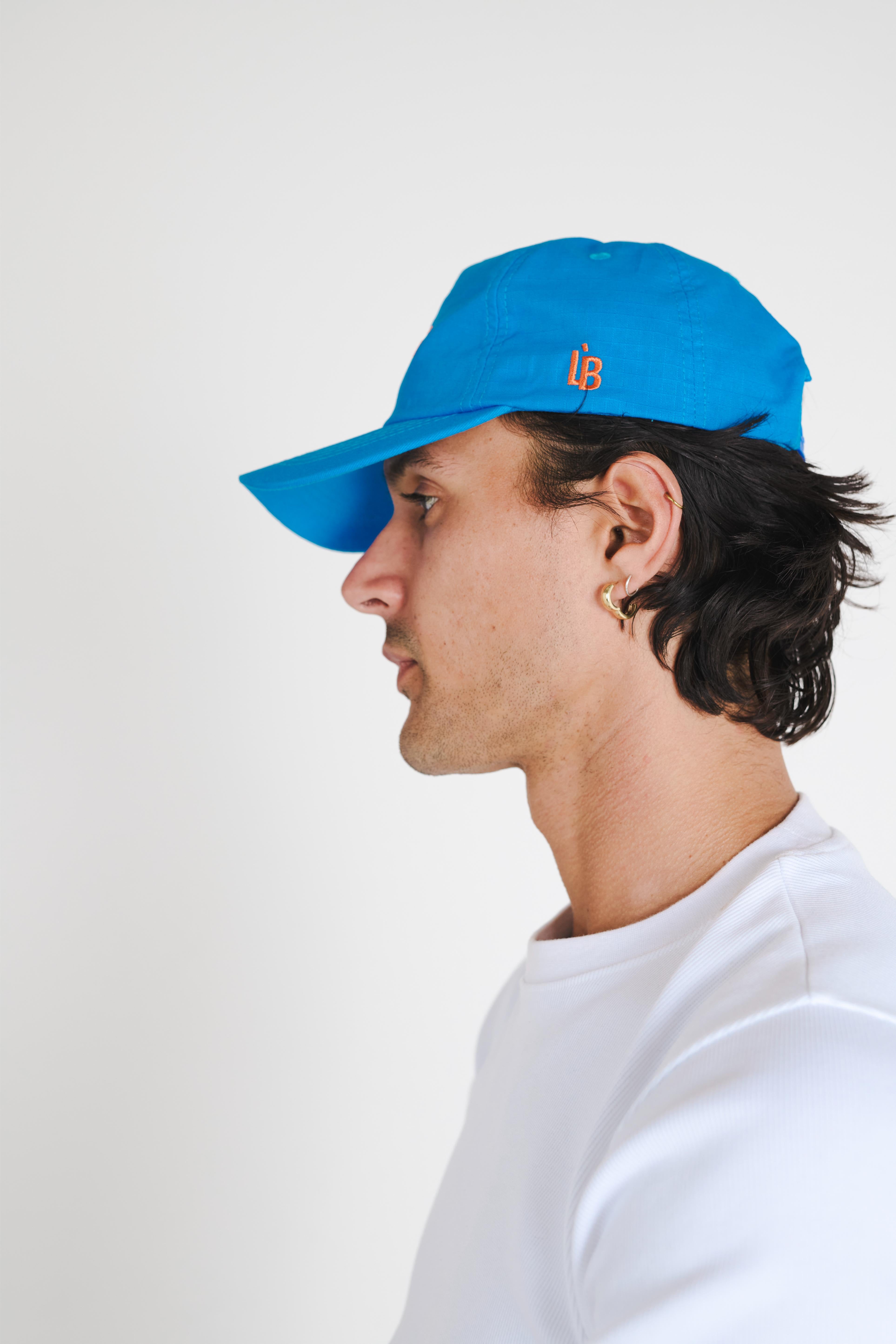 LÈ BAUS 5 PANEL CAP - BLUE