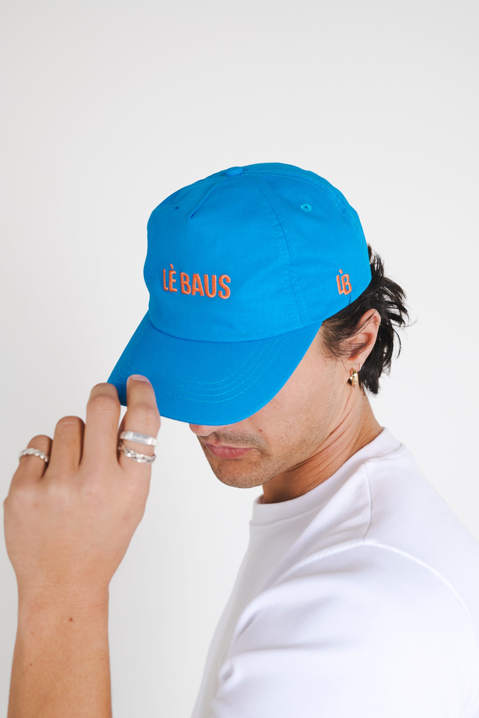 LÈ BAUS 5 PANEL CAP - BLUE